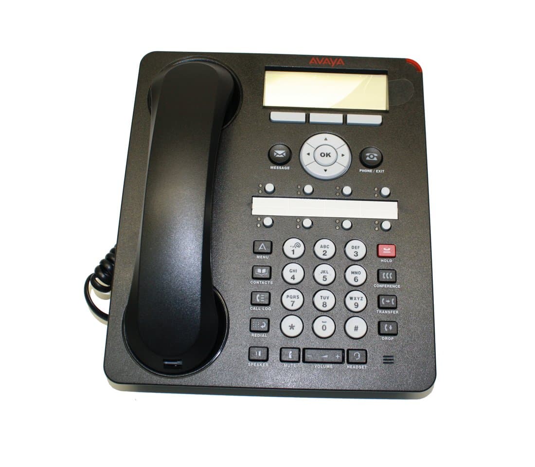 Avaya 1608-I BLK Desk Phone - Black