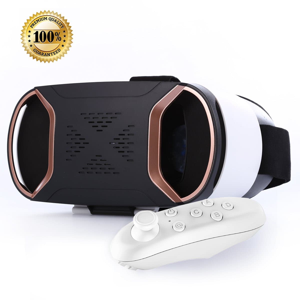 Sunnyfair 3D VR Headset Virtual Reality Glasses For Play Your Best Mobile Games & 360 Movies , More Comfortable VR Glasses Goggles Plus Special Adjustable Eye Care System