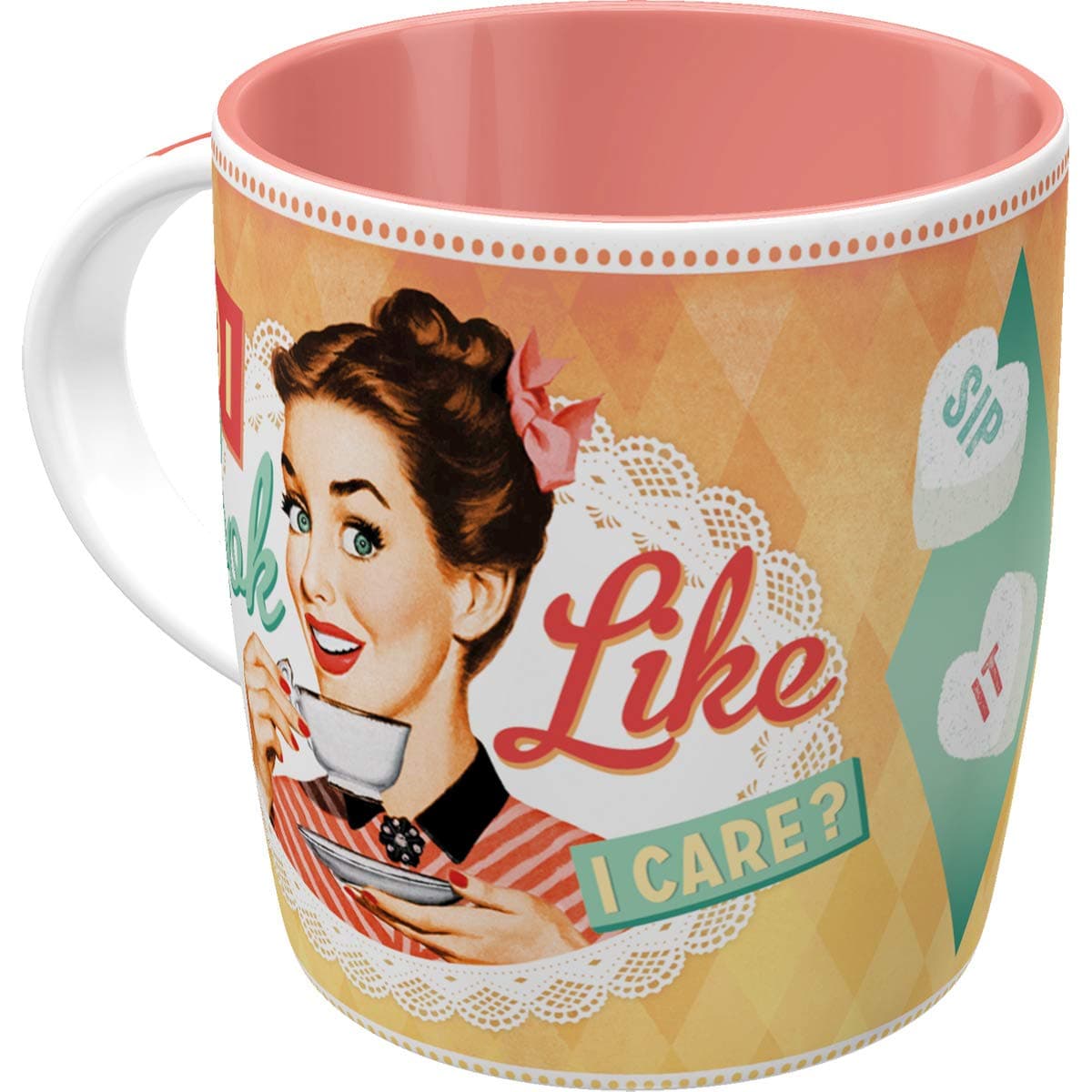 Nostalgic-Art 43018 Say It 50 's, Do I Look Like I Care? Cup