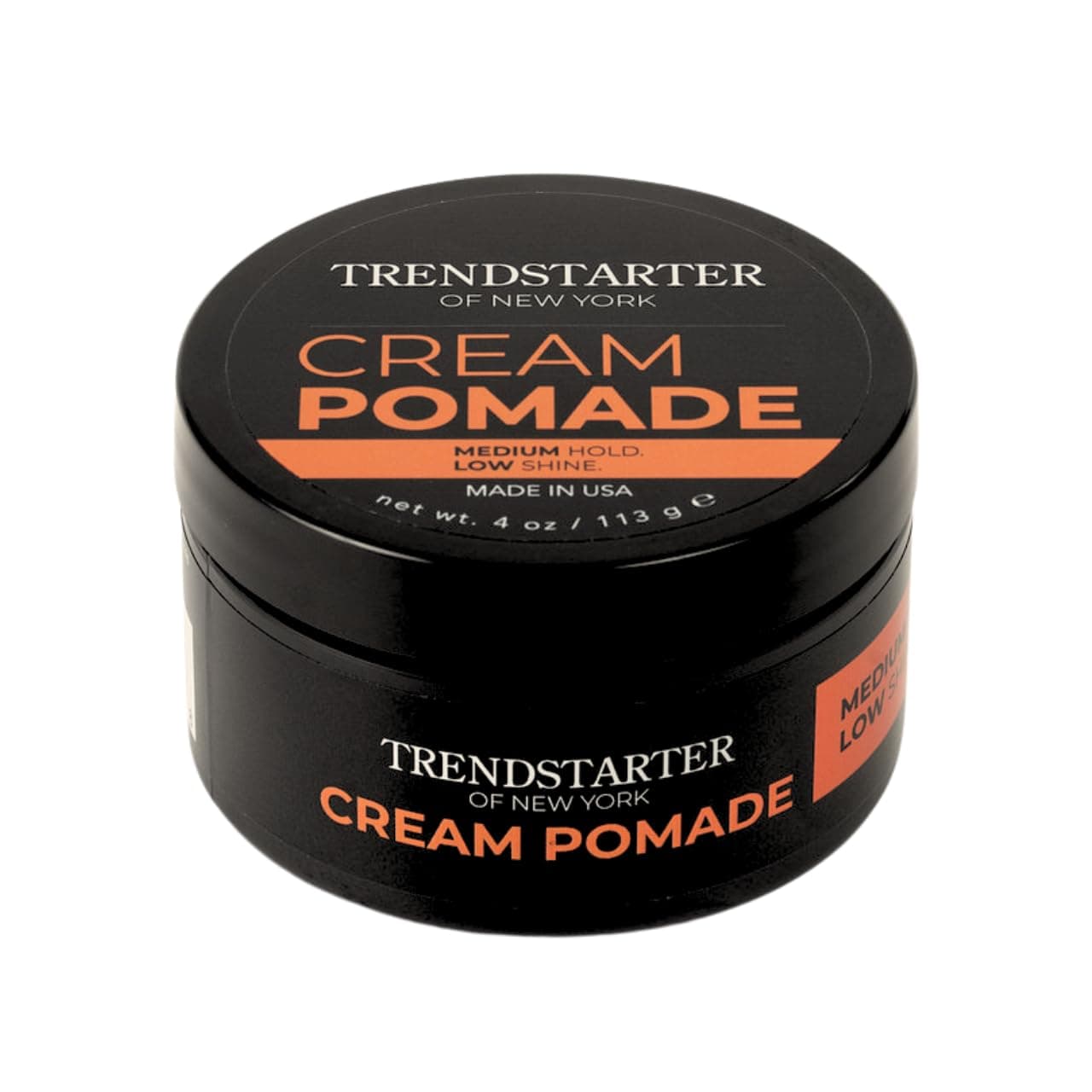 CREAM POMADE (4oz) - Medium Hold - Low Shine - Water-Based All-Day Hold Premium Hair Styling Pomade Putty Products