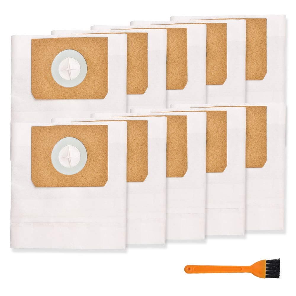 4 Gallon Vacuum Bags Replacement Compatible with Vacmaster 4 Gallon Wet/Dry Vacuum VF408, VF408B, VF410P, Part# VFDB (10 Pack)
