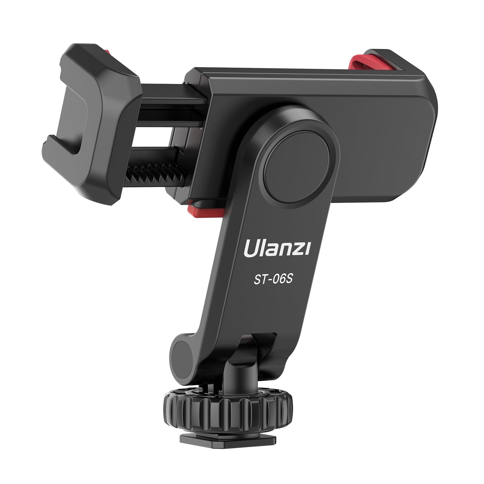 Phone Tripod Mount Holder for iPhone - ULANZI ST-06S Camera Hot 2 Cold Shoe Phone Mount Compatible for iPhone Android Sony Canon DJI Ronin S/SC Zhiyun Gimbals