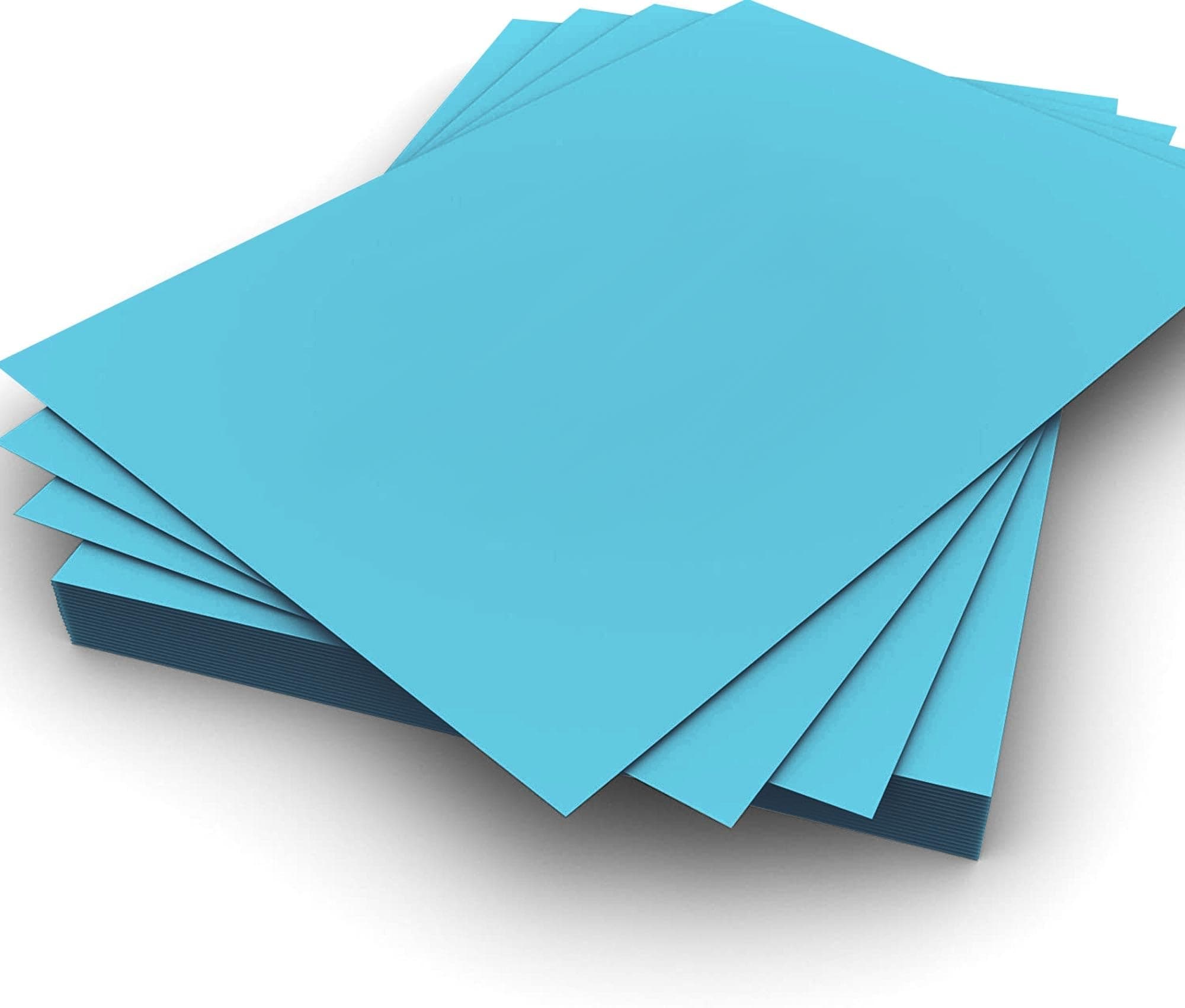 A4 Blue Colour Paper 80gsm Sheets Double Sided Printer Paper Copier Origami Flyers Drawing School Office Printing 210mm x 297mm (A4 Blue Paper - 80gsm - 100 Sheets)