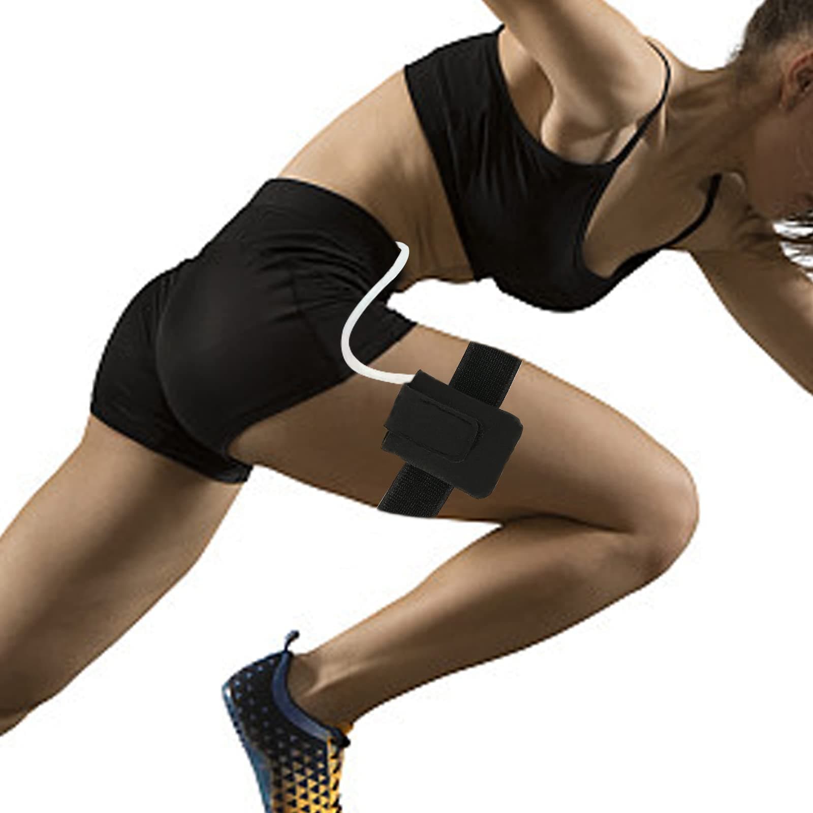 Insulin Pump Holder - Compatible with t:Slim/t:Slim X2 - Adjustable Diabetic Pump Case - Diabetic Insulin Pump Belts for Adults & Kids - Diabetic Pouch Belt for Sports (M Leg)