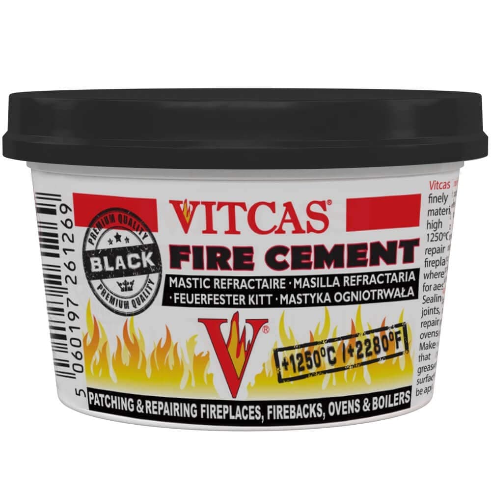 FIRE CEMENT 500g-Black for Fireplaces, Stoves, Boilers