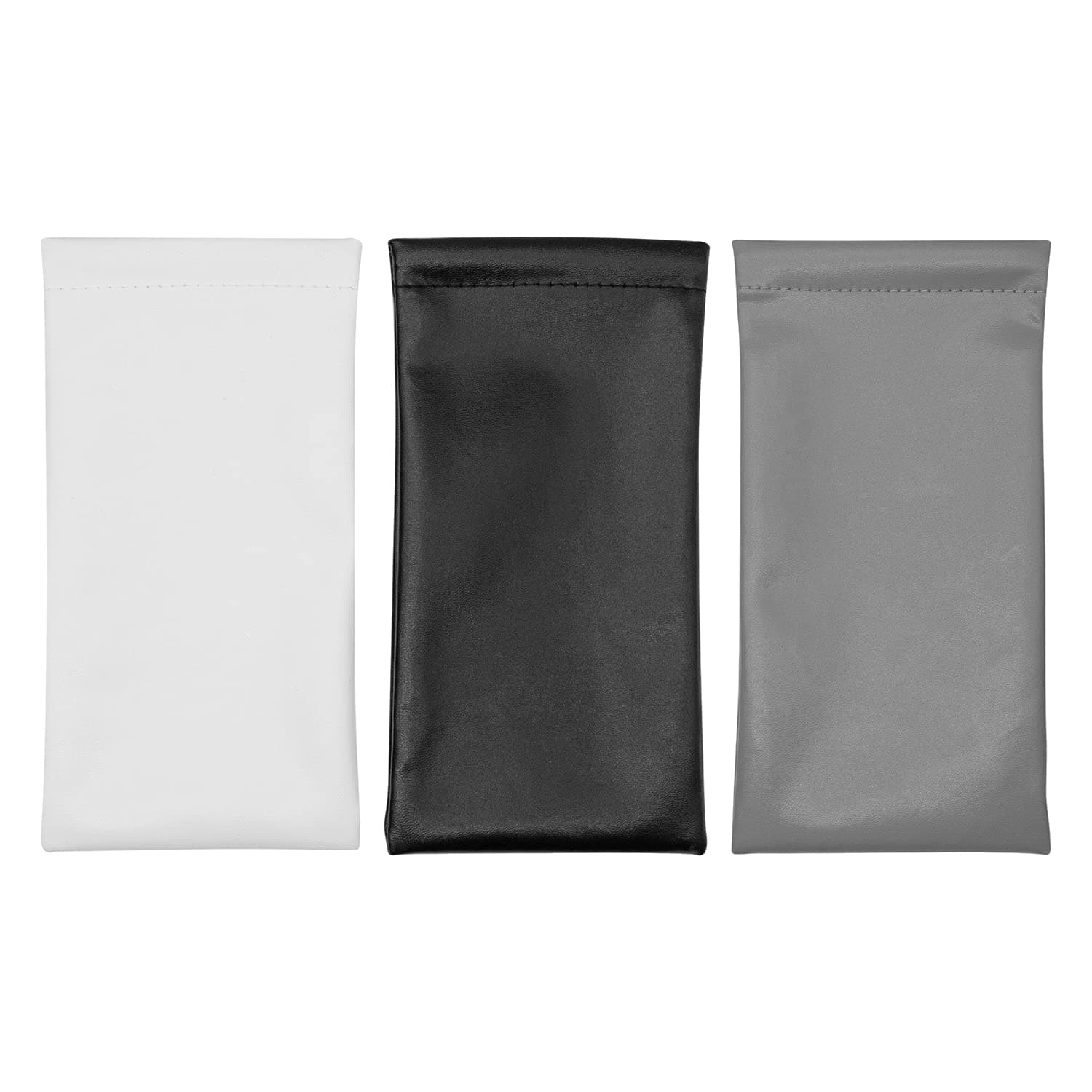 CHEERYMAGICSoft Glasses Case, Portable Squeeze Top Leather Glasses Case Anti-Scratch Glasses Bag Travel Sunglasses Pouch Storage Bags for Women Men A4YJPT