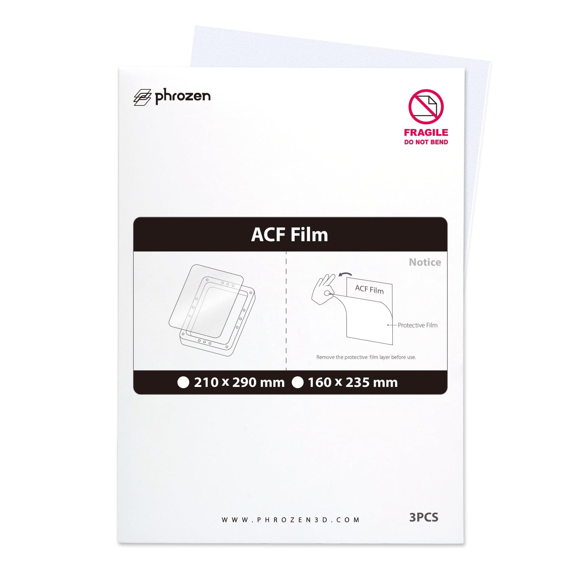 phrozen 3pcs ACF Film High Durability Dual Surfaces, Less Peeling Force (A4 Size, 210 * 290mm)