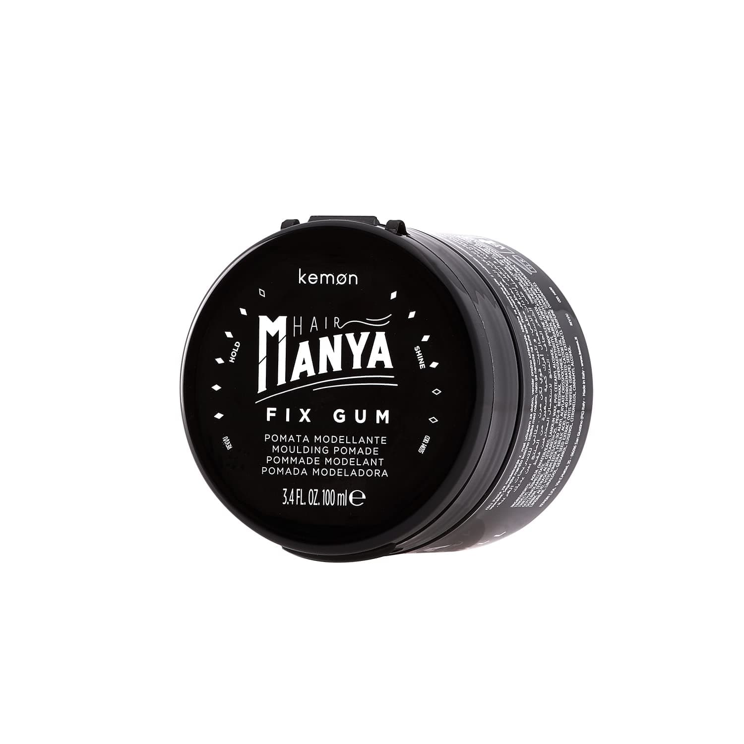 Hair Manya Fix Gum - Modelling Paste for Extra Shine and Strong Hold, Professional Hair Styling for Him - 100 ml