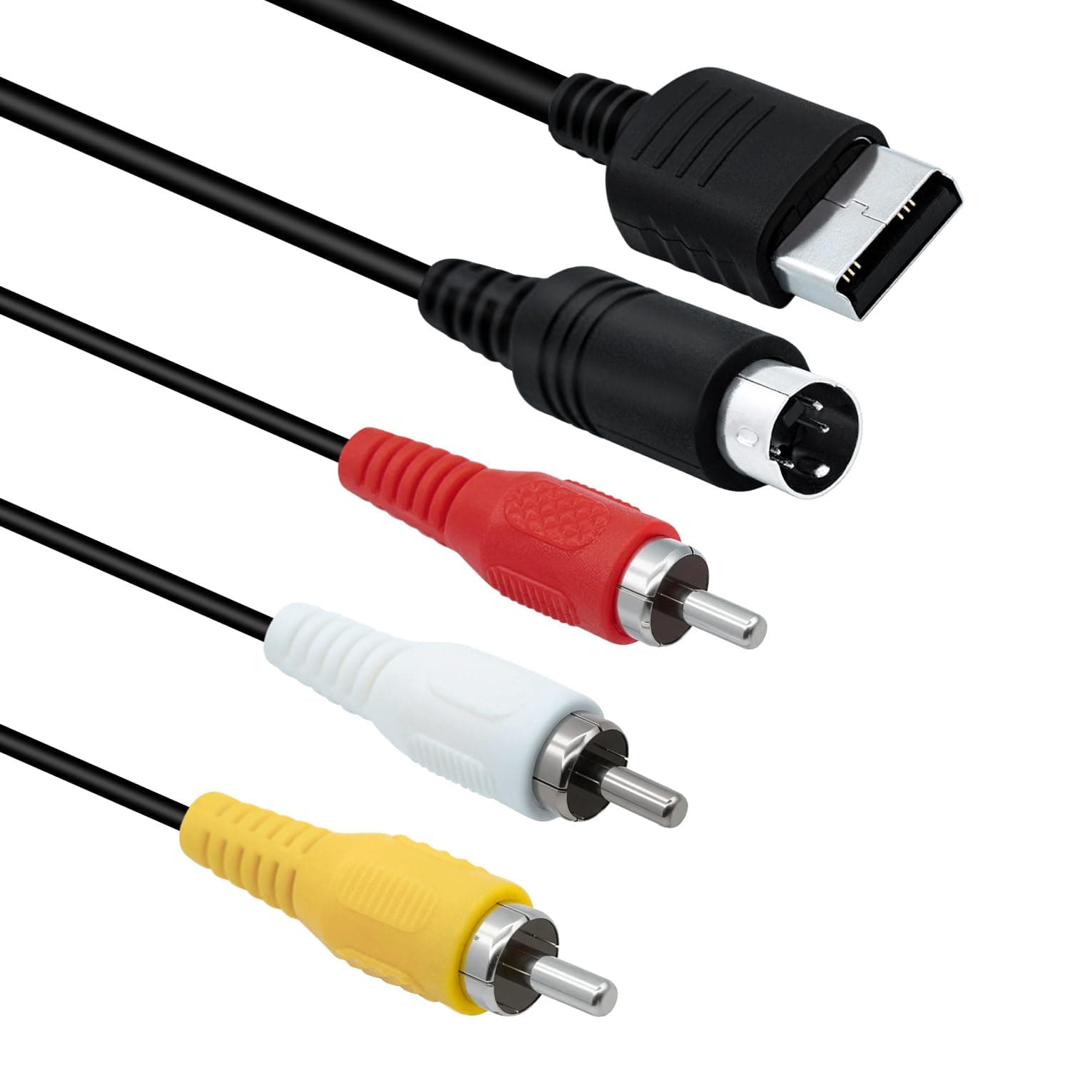 AV Cable for Sega Dreamcast, Composite RCA Audio Video Cord Compatible with Sega Dreamcast - 1.7M/5.58FT