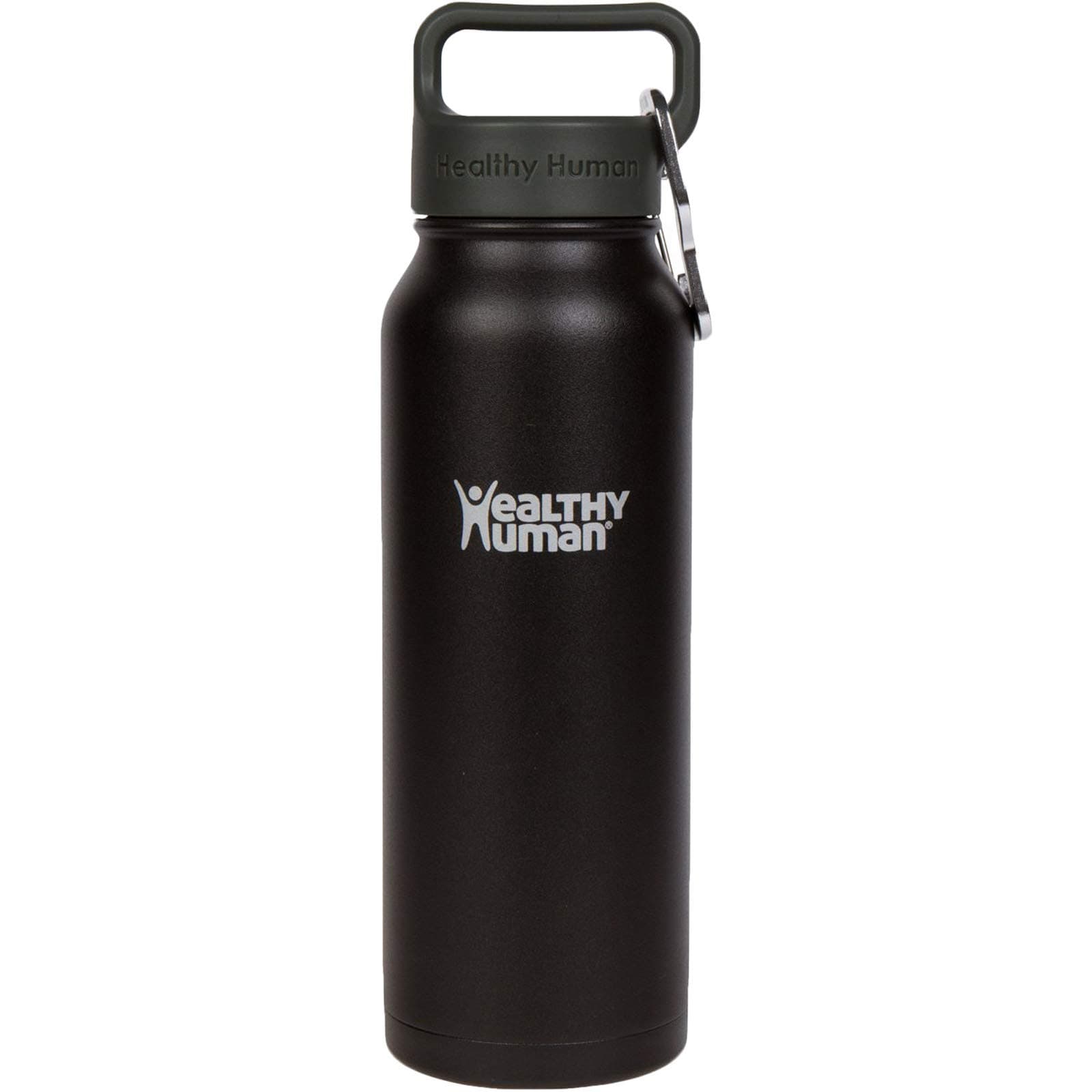 Cold Water Bottles 24 Hours Hot 12 Hours Double Wall Vacuum Insulated Stainless Steel Thermos with Carabiner and Hydraulic Guide