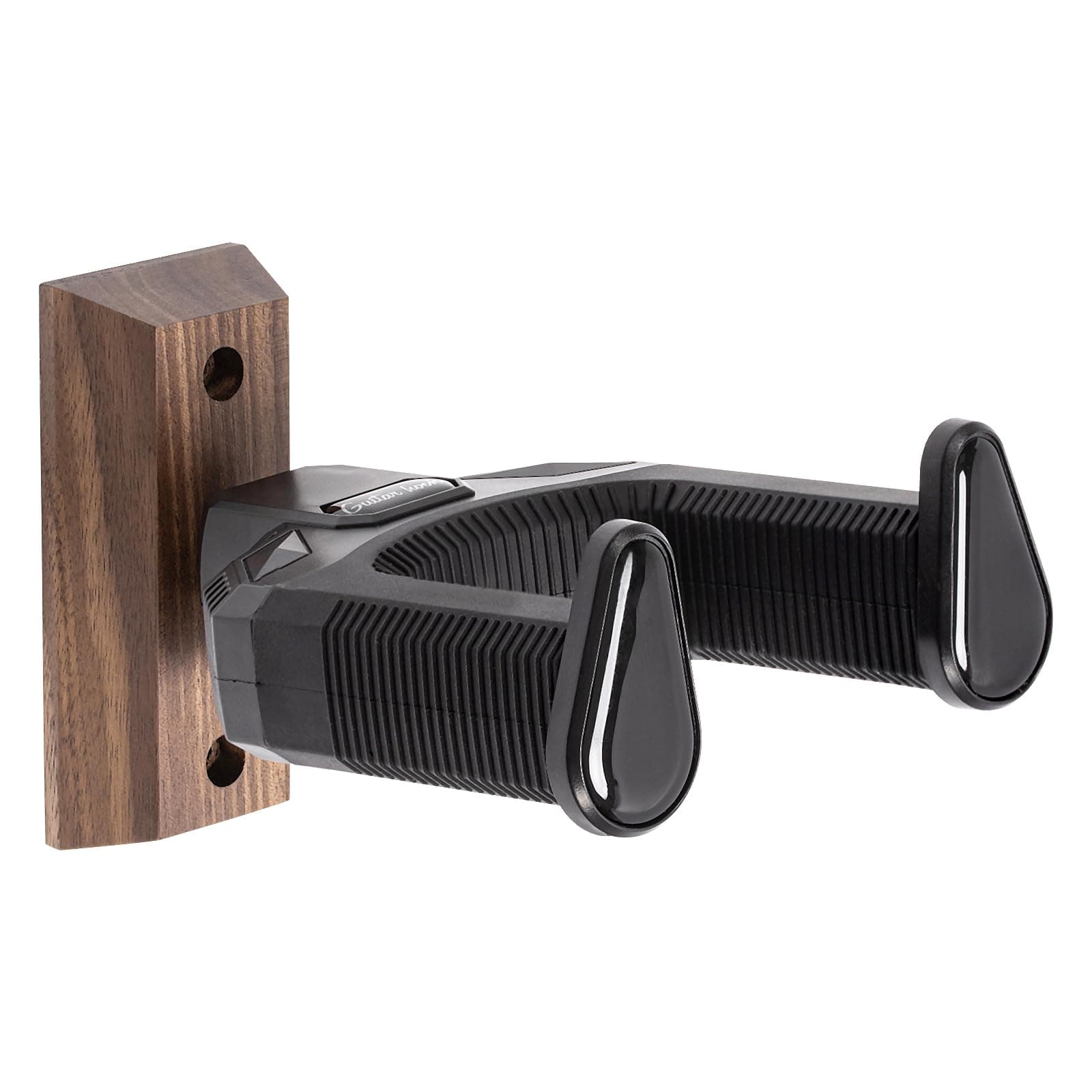 Guitar Wall Mount, Auto Lock Guitar Hanger, Black Walnut Guitar Hanger Wall Mount, Guitar Wall Hooks Stand for Acoustic, Electric Guitar, Banjo, Bass