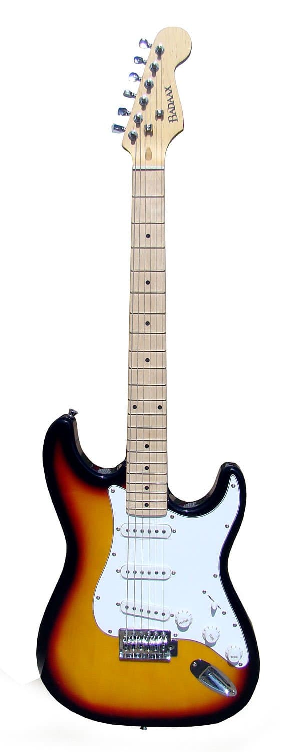 Bad Aax SST06 Double Cut-Away Guitar with Maple Neck, Tobacco Burst