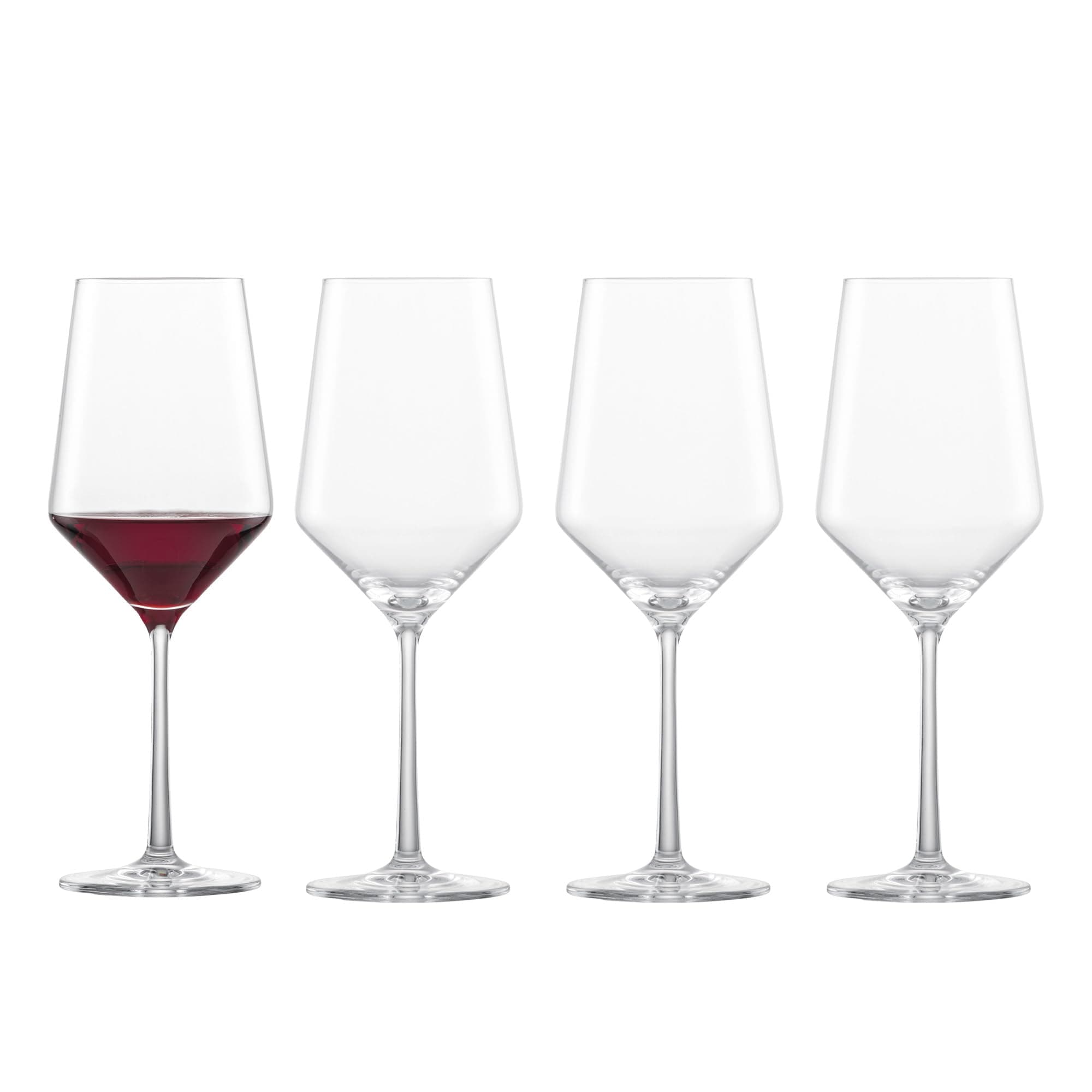 Schott Zwiesel Tritan Crystal Pure Stemware Glasses Cabernet/All Purpose Red or White Wine Glasses 516ml - Set of 4