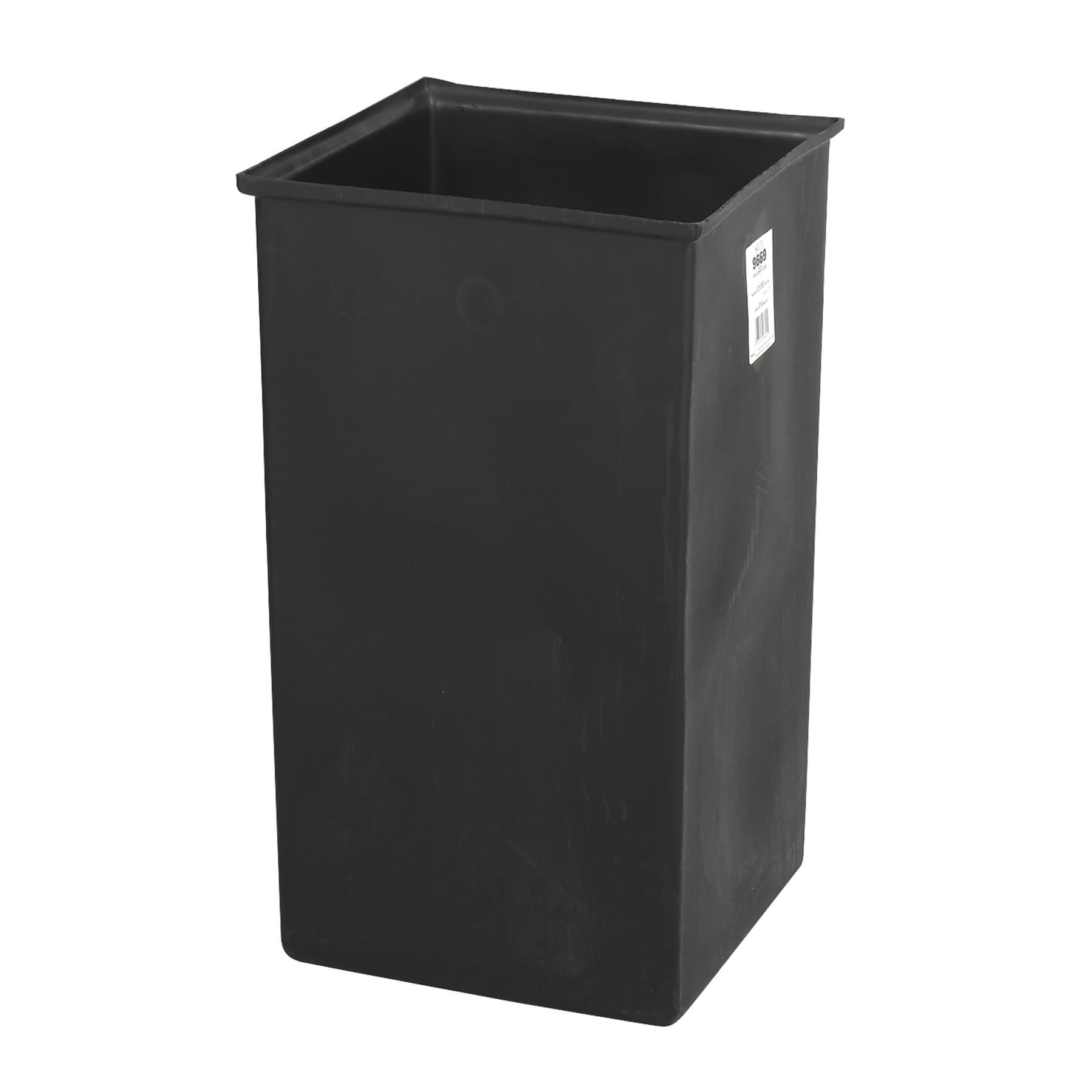 Safco Trash Can Liner for 36 Gallon Garbage Cans, Plastic Insert Easy to Remove and Clean, Black