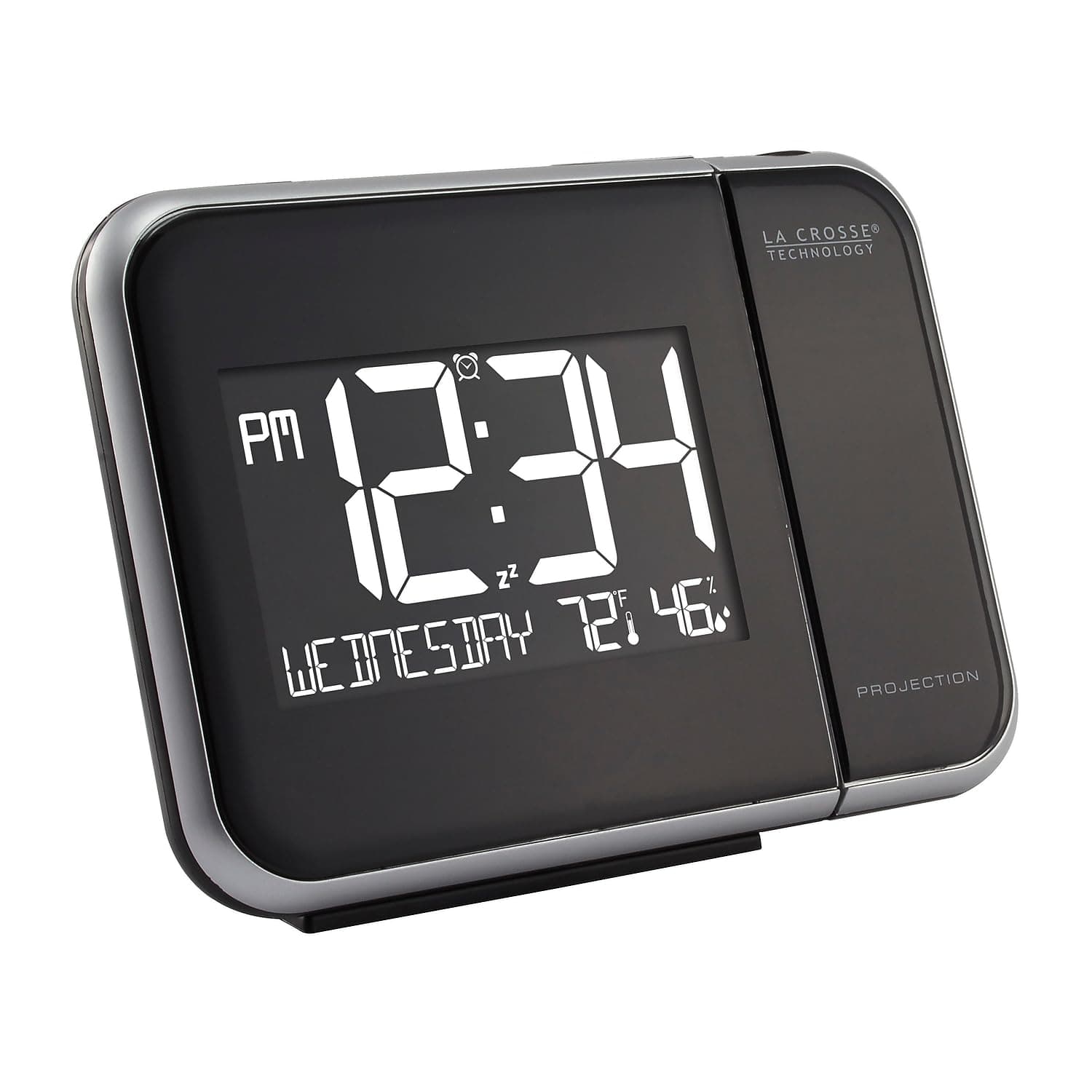 La Crosse Technology 616-1412 Projection Alarm Clock with Indoor Temperature