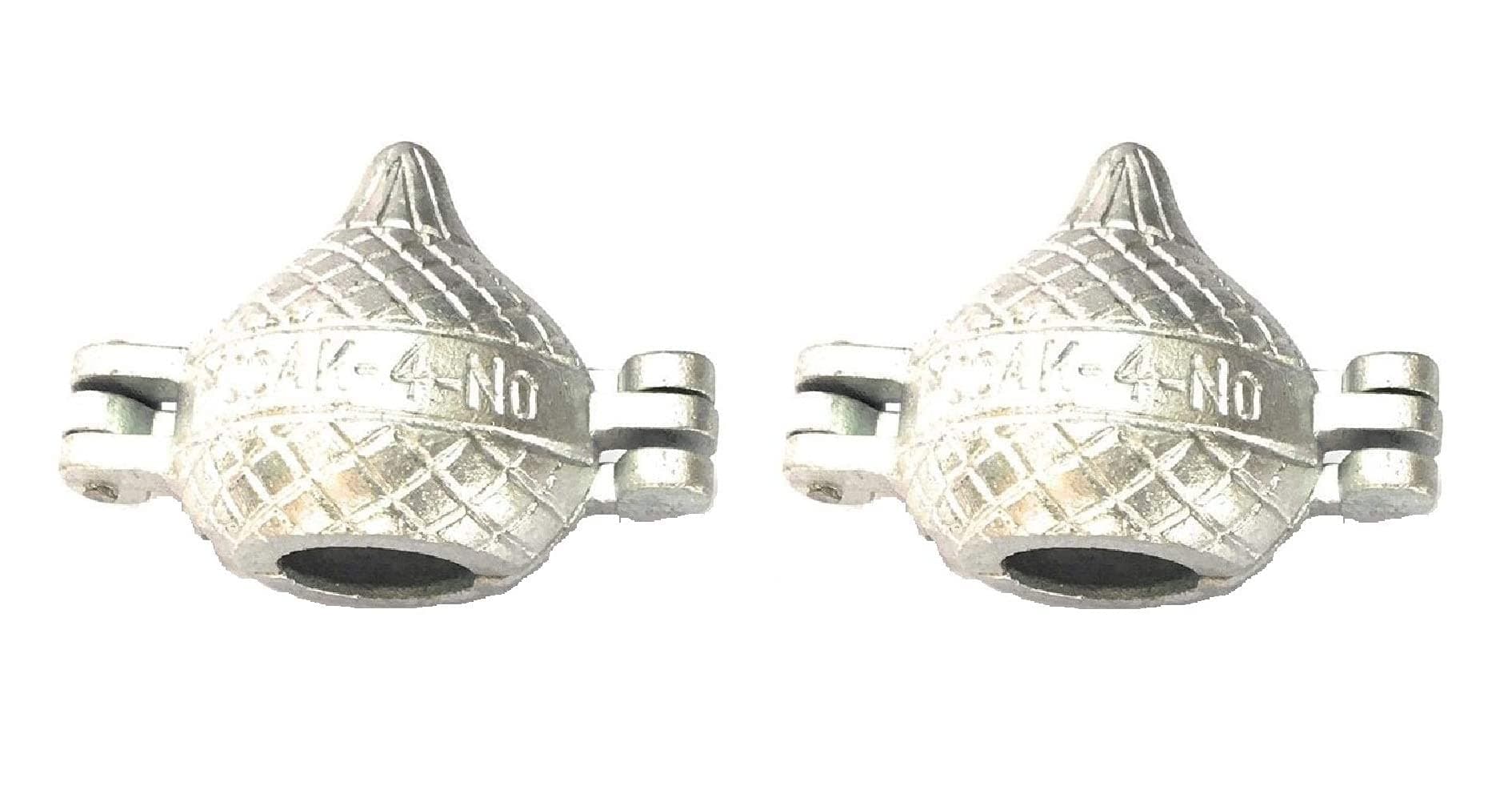 Vessel Crew Aluminium Modak Mould/Maker, Modak Machine Set of 2pcs (Silver)