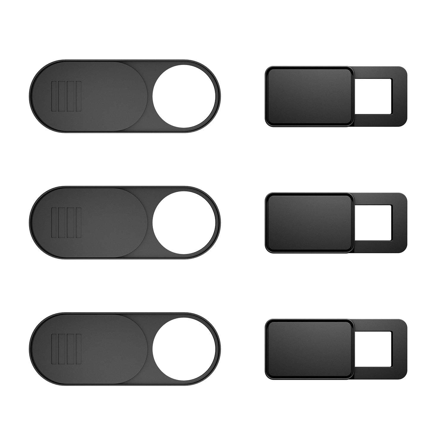 Laptop Camera Cover 6-Pack, Webcam Cover Slide Ultra-Thin for Laptop, iMac, MacBook Pro, Mac, Computer, Smart Phone, Tablets Slider Camera Blocker Protect Your Privacy & Security (Black)
