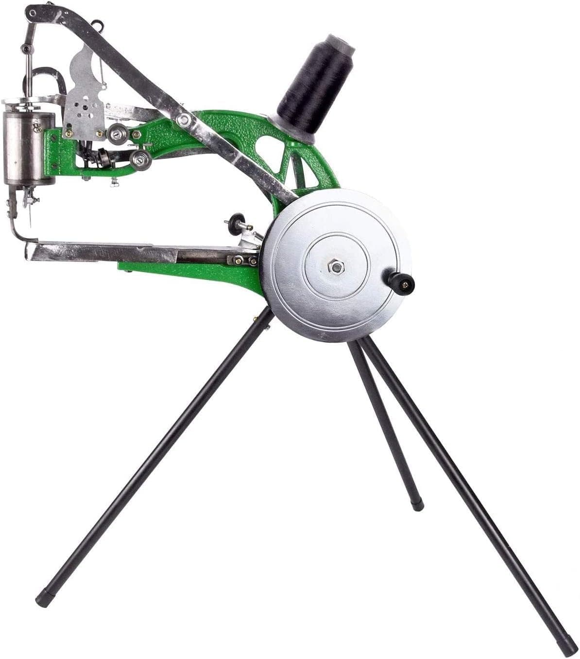 Leather Sewing Machine, The New Cobbler Machine, Manual Leather Stitcher for Shoes Repair, Bags & Belts Dual Speed Cotton/Nylon Thread Handheld Sewing Tool(Aluminum)