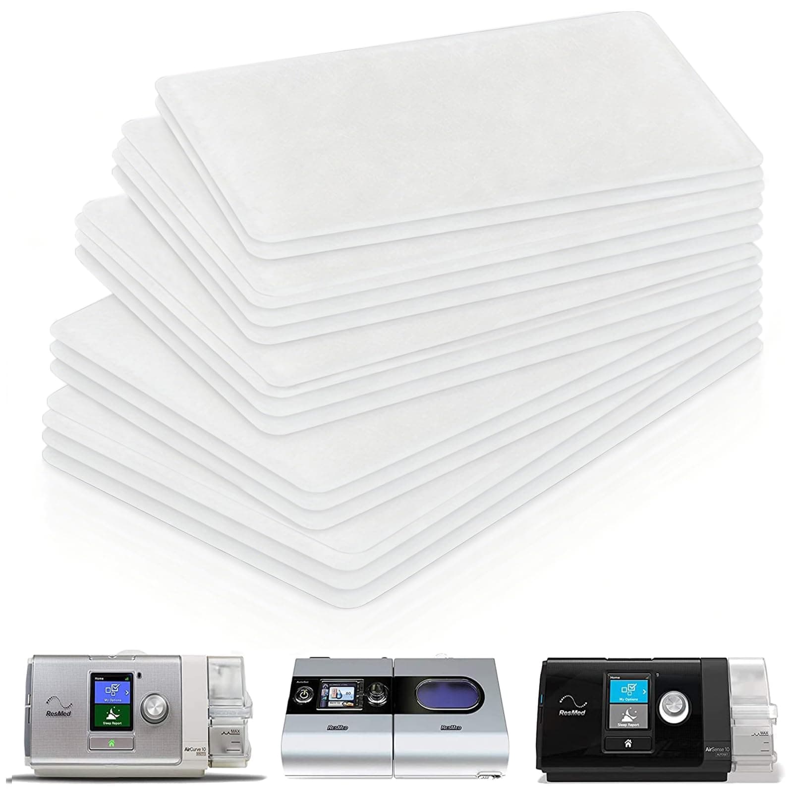 20 Pack CPAP Filters ResMed Premium Disposable Air Filter Universal Replacement Filter Fits ResMed Airsense10 Aircurve10 Airstart 10 ResMed S9 Series CPAP Standard Machines
