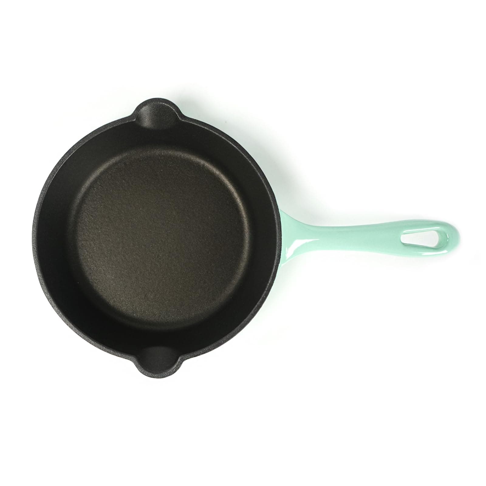 HAWOKEnameled Cast Iron 8-inch Skillet Green