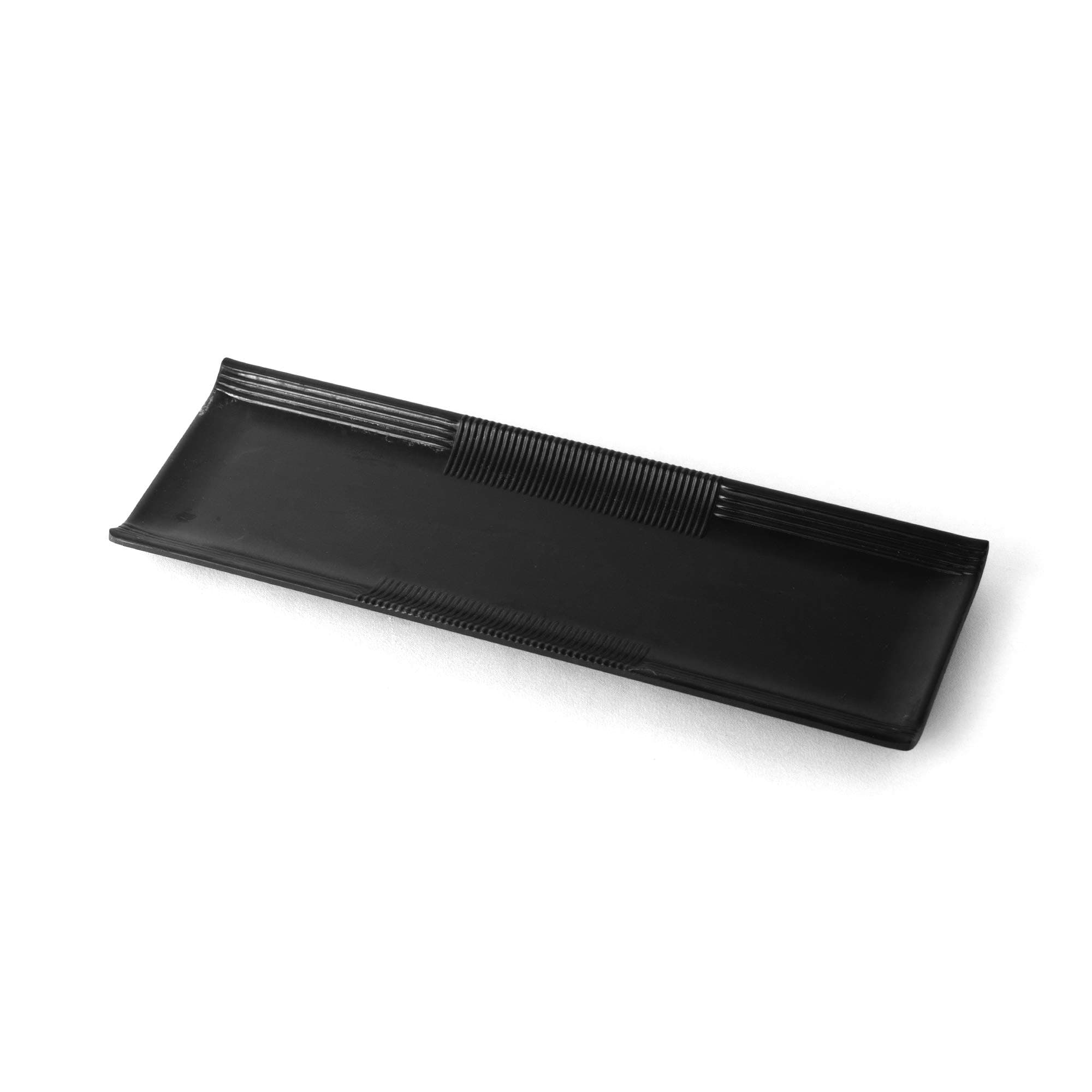 Black Melamine Sushi Snack Serving Platter, Dosa Tray for Kitchen, Restaurant, Café, Party, Pack of 2