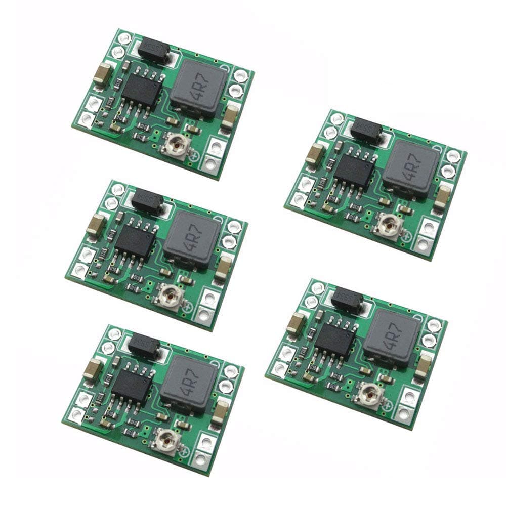 DollaTek 5Pcs MP1584EN ultra Small DC-DC 3A power Step-Down Adjustable Module Buck Converter 24V To 12v 9V 5V 3V for Arduino