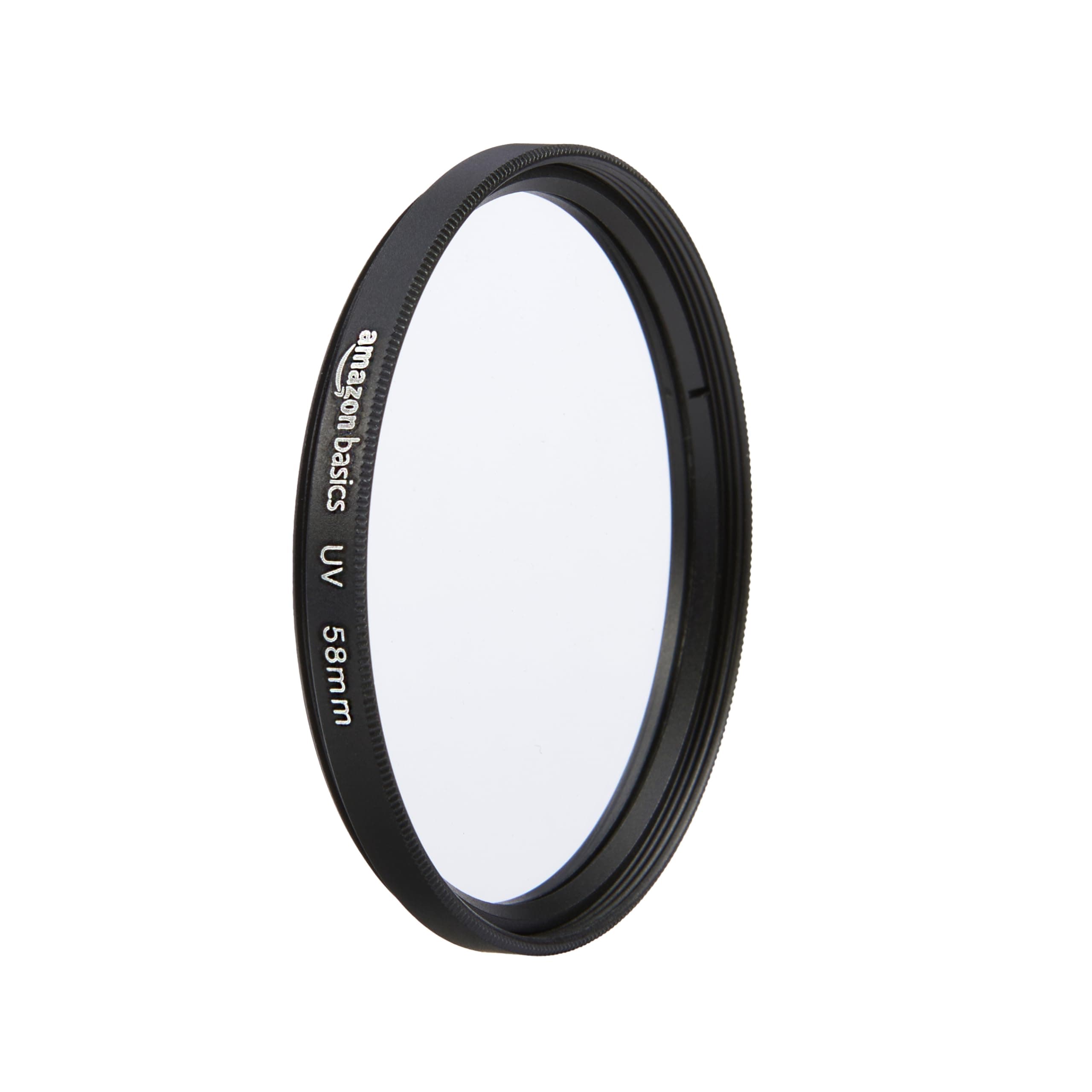 Amazon Basics UV Protection Camera Lens Filter, Scratch Resistant, Photography Filter, Lens Protection, 58mm