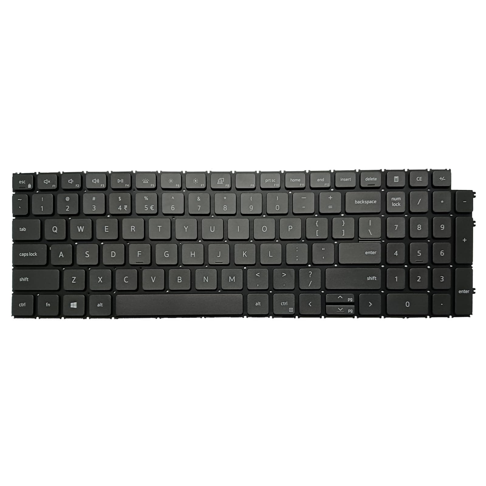 Replacement Keyboard Compatible with Dell Inspiron 15 3510 3511 3515 5510 5515 5518, inspiron 16 7610, Latitude 3520, Vostro 15 3510 3515 3520 3525 7510 with US Layout (Black, with Backlit)
