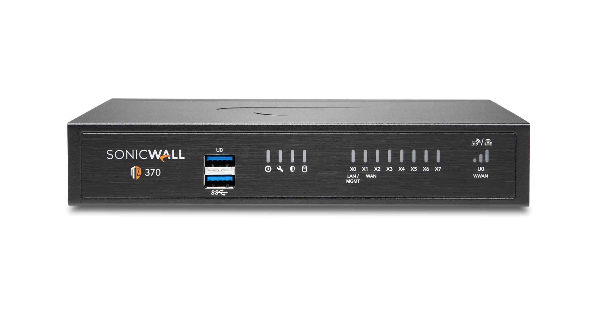TZ370 Gen7 Firewall | Advanced SMB Security Appliance with Multi-Gigabit (2.5/5 G) Interfaces, SD-WAN, and Real-Time Threat Defense (02-SSC-2825)