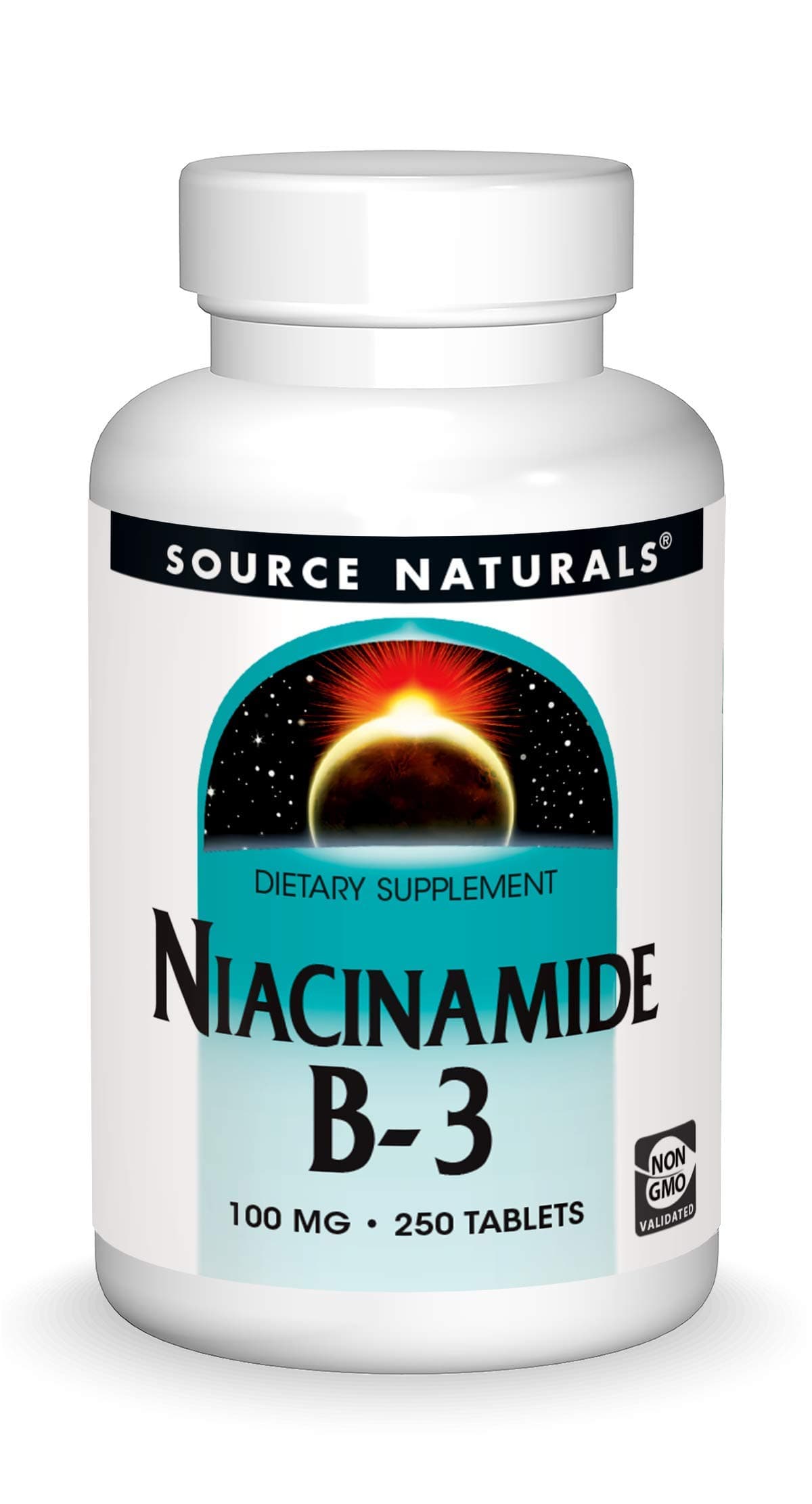 Niacinamide B-3, 100 mg Dietary Supplement - 250 Tablets