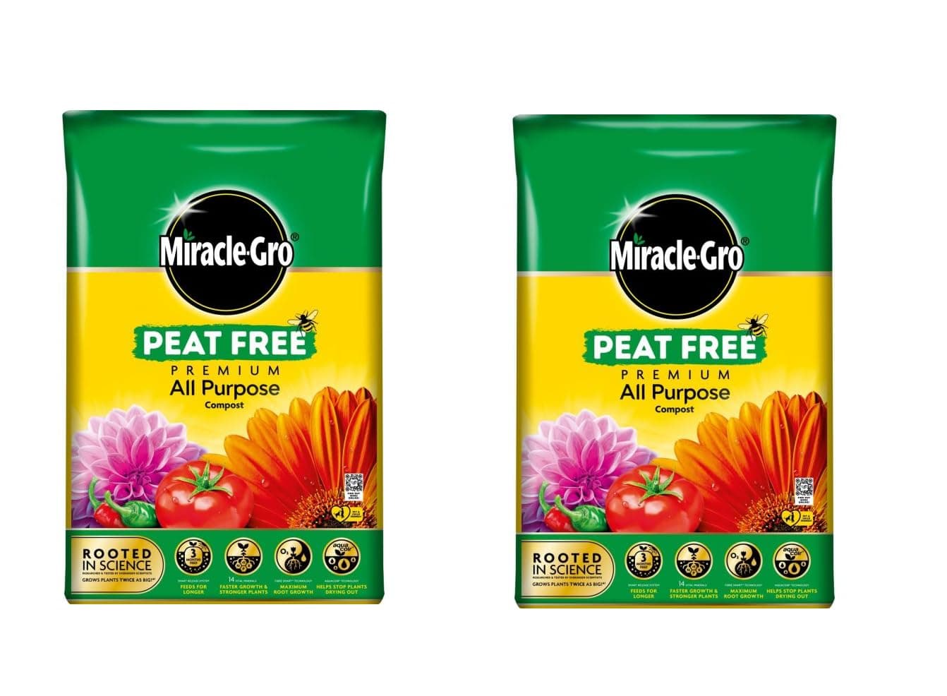 Miracle-Gro All Purpose Enriched Compost 40L x 2 Bags