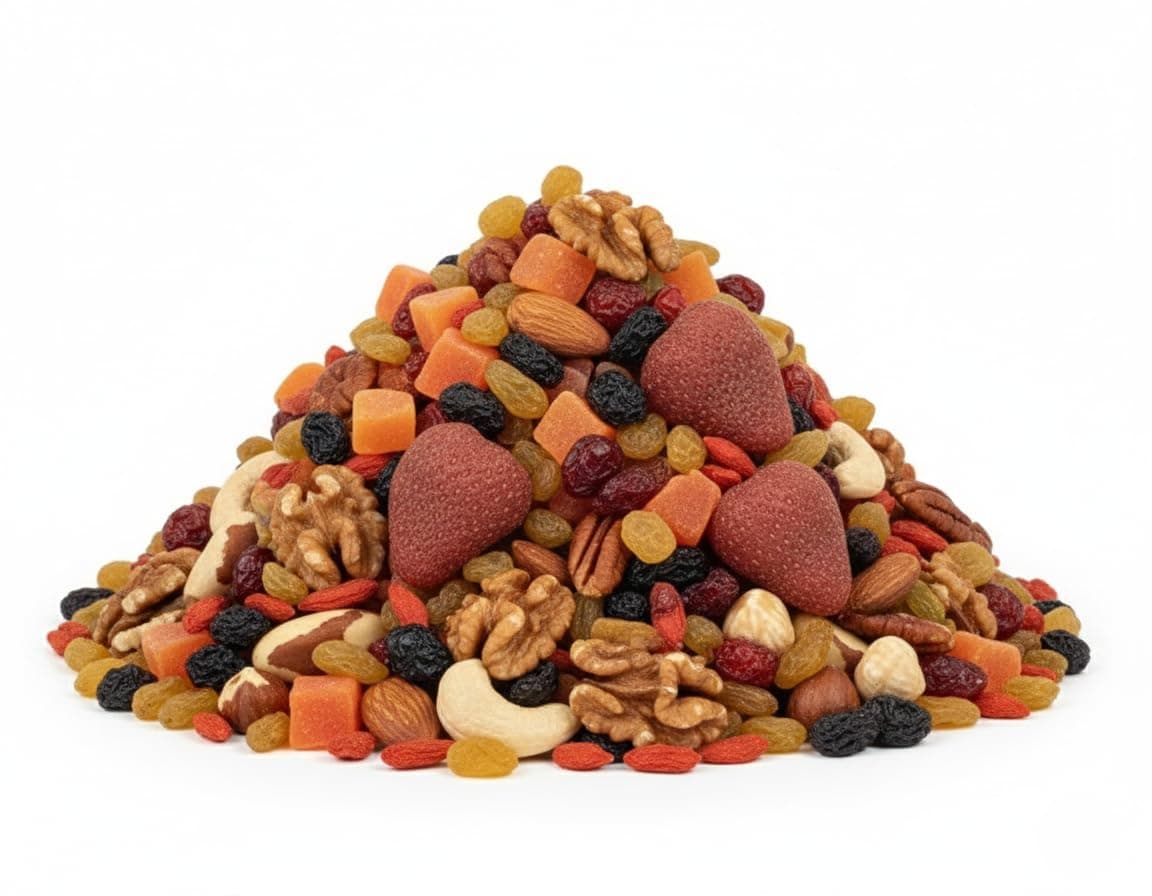 Persis Premium Mixed Nuts & Berries | Almonds, Cashews, Walnuts, Pistachios, Hazelnuts, Raisins & Dried Fruits | Healthy Snack | High Protein & Antioxidants (250g)