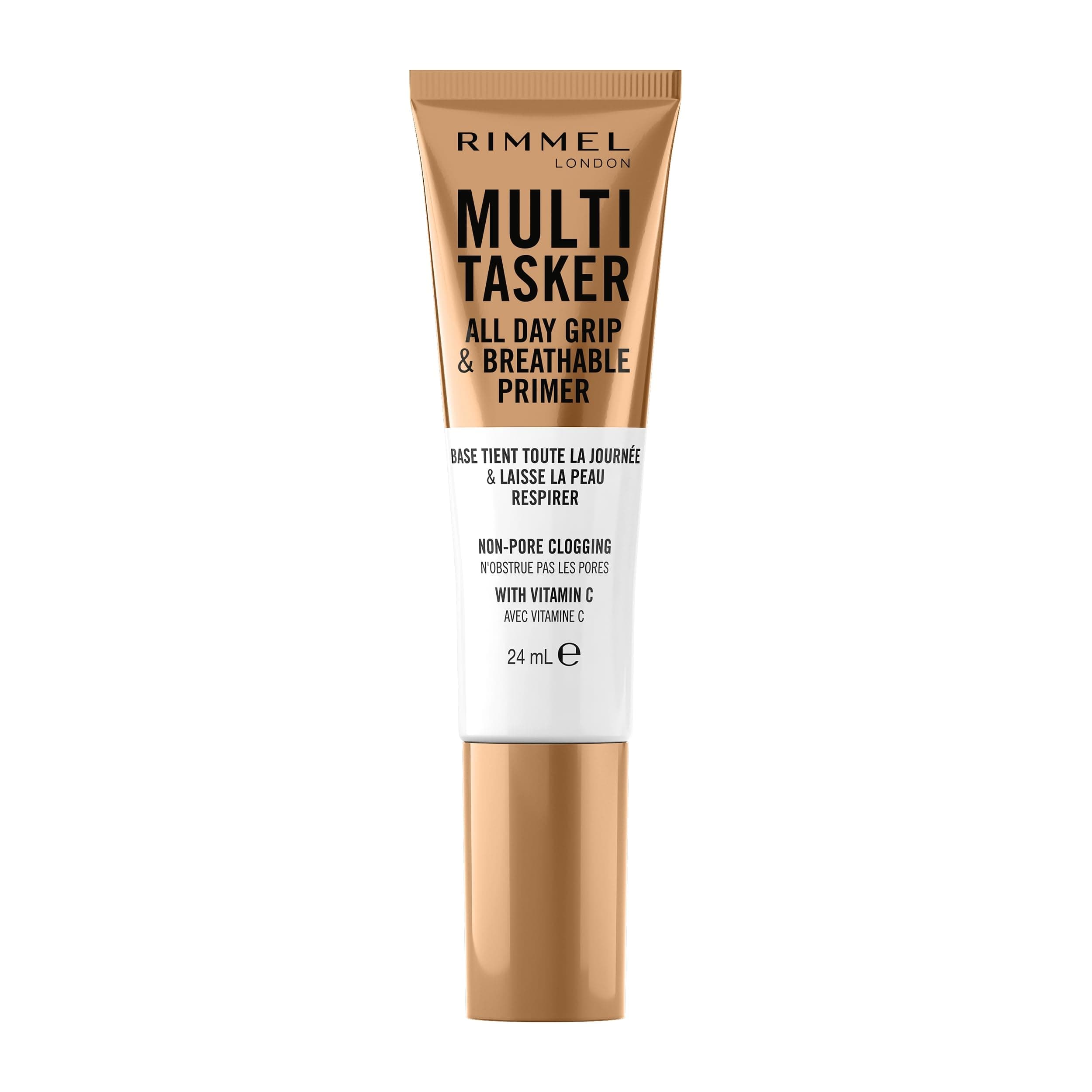 Rimmel Multi-Tasker All Day Grip & Breathable, Clear, Primer, Lightweight, Breathable, Gel Texture, Preps Skin, Vegan Formula, 24ml