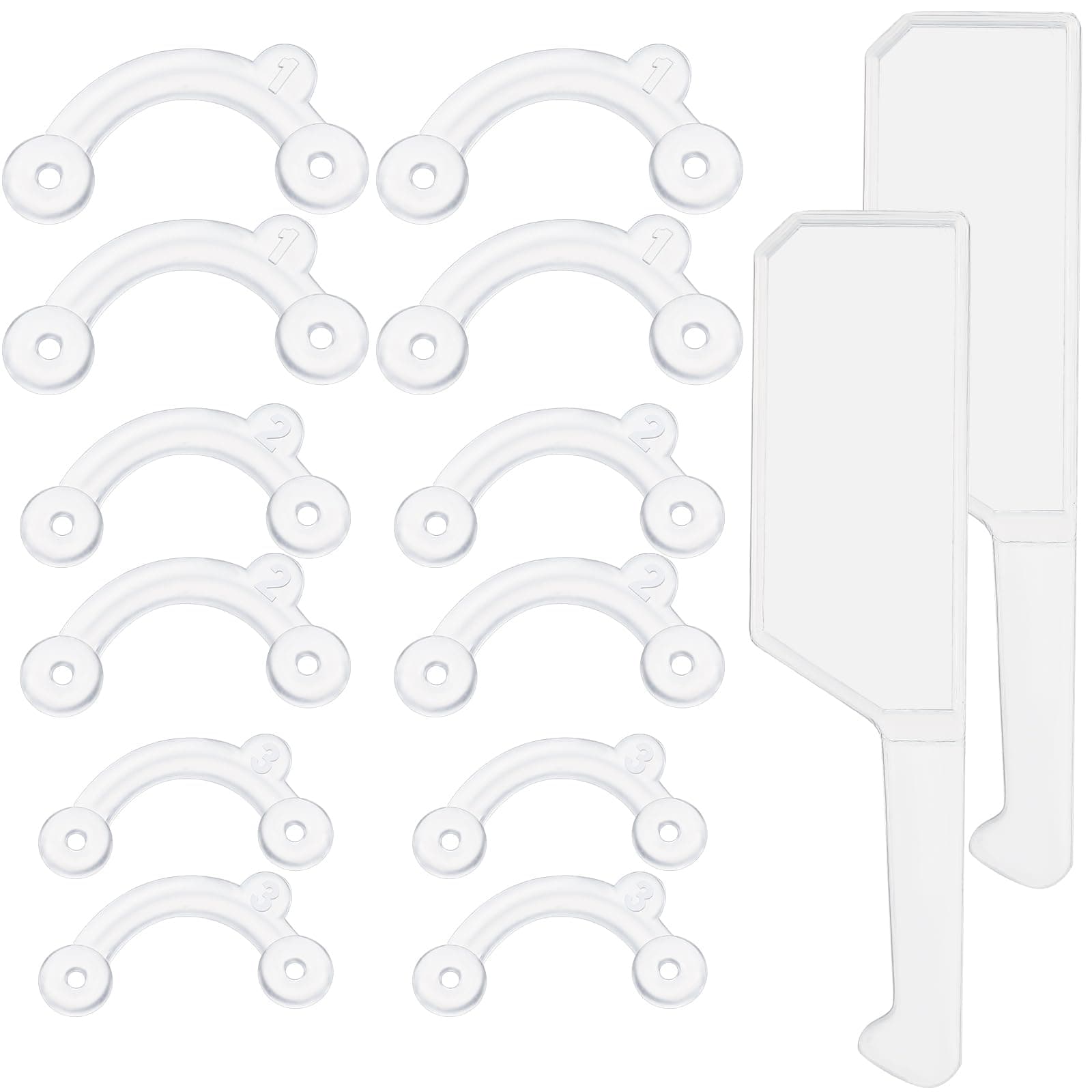 Maitys 2 Sets Nose Up Lifting Shaper Clip Clipper Nose Shaper lifter Inserts Shaping Clip Silicone Beauty Tools Invisible Slimming Device(Transparent White)