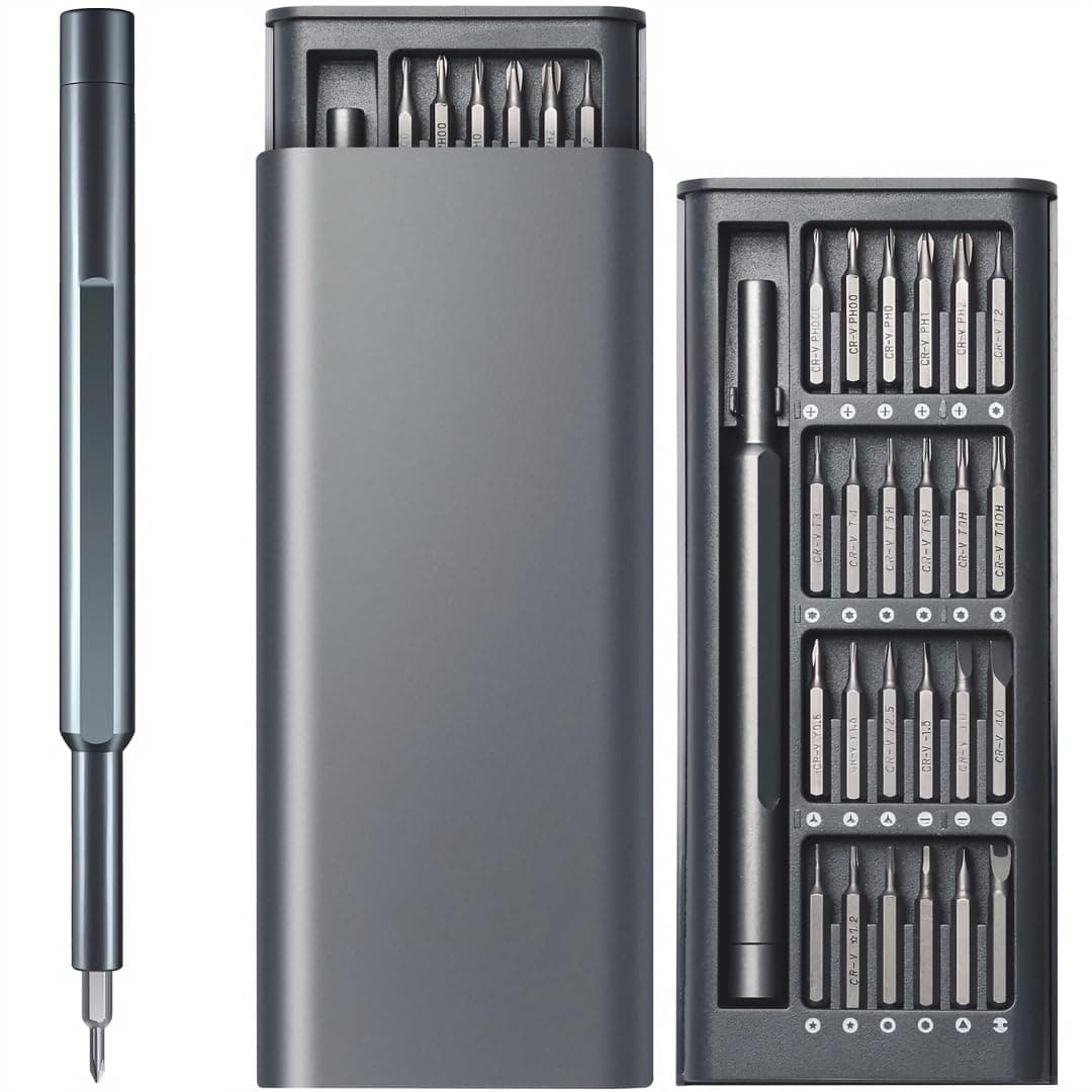 Anspect 精密ドライバーセット 26in1 ミニドライバー 磁気ドライバービットセット ポケット手動ドライバーツールセット 修理ツールキット