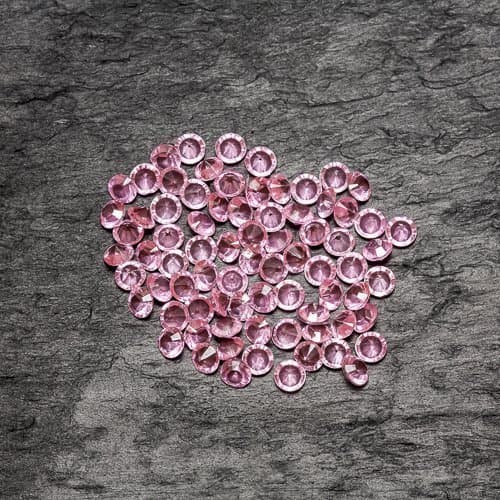 4000 Light Pink (Baby Pink) Diamond Scatter Crystals Wedding Table Decoration by Wonderland Home