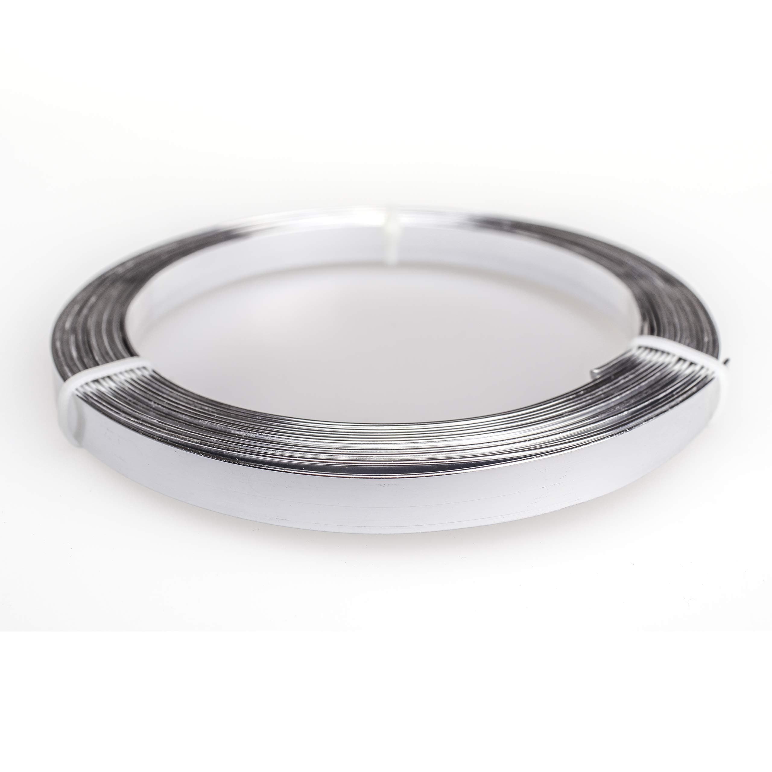 Creacraft Aluminium Flat Wire 1 x 10 mm 5 m Roll