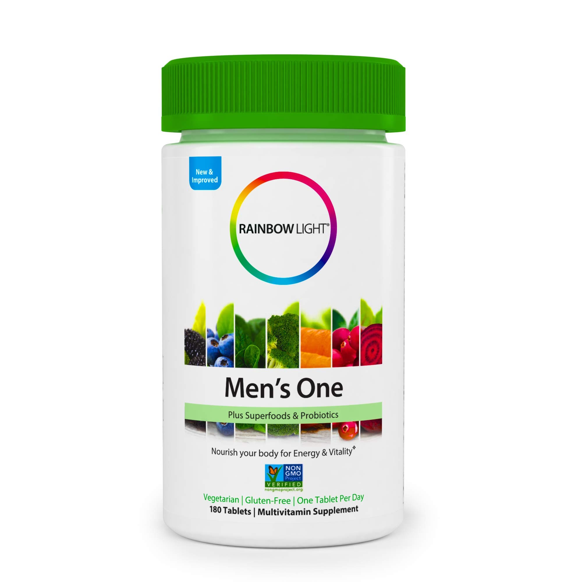 Rainbow Light Men's One Multivitamin Supplement Netcount (180 Tablets),, 180Count