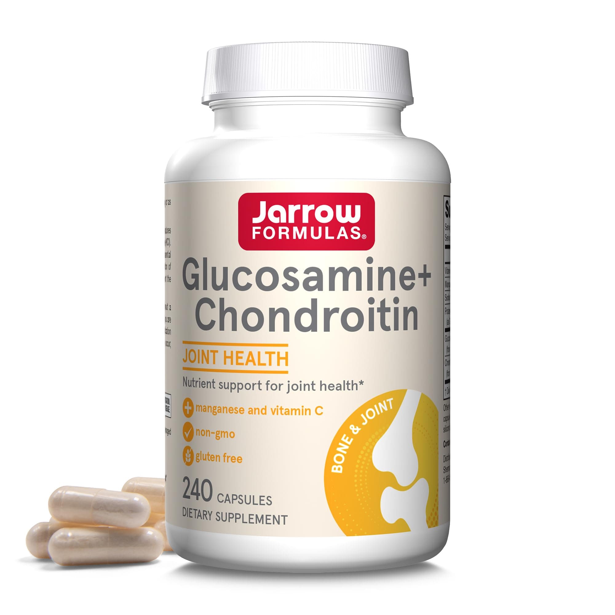 Jarrow Formulas, Glucosamine + Chondroitin + MSM , 240 Capsules