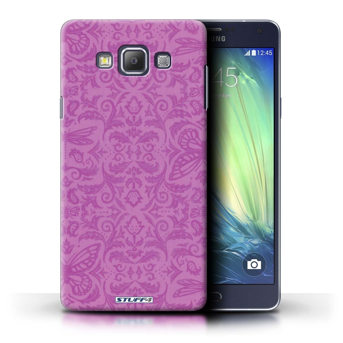 STUFF4 Phone Case / Cover for Samsung Galaxy A7/A700 / Pink Design / Insect Pattern Collection / by Penny Lane Publishing, Inc.