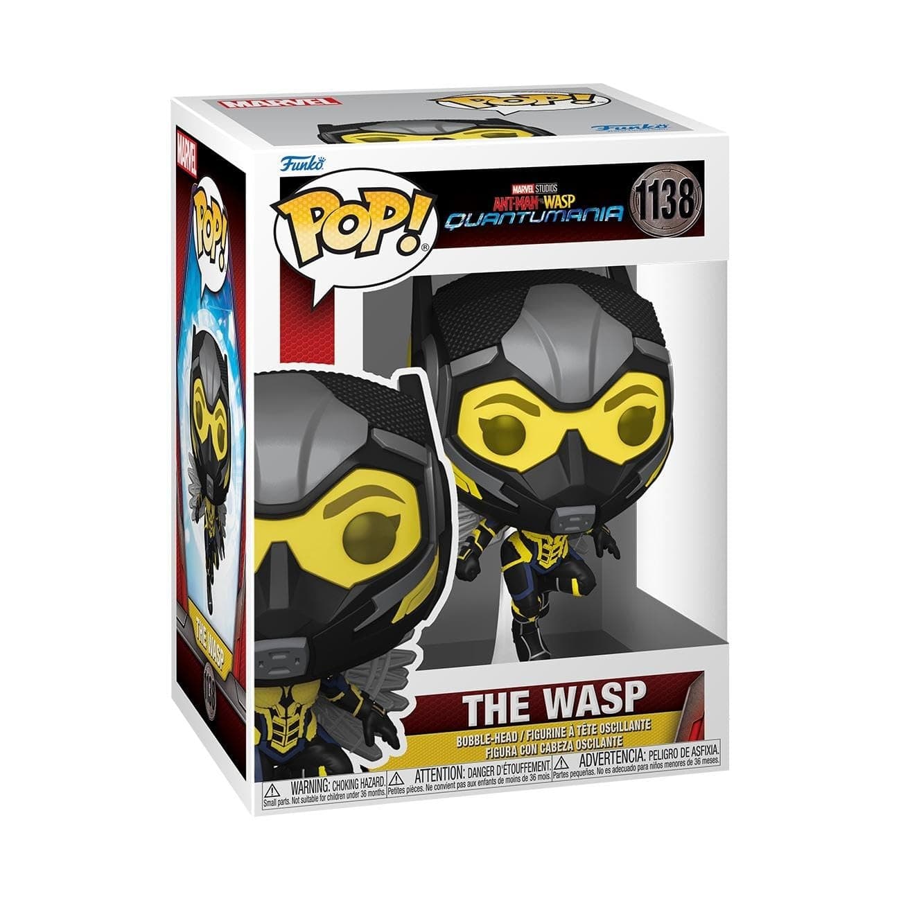 Funko POP! Vinyl Marvel: Ant-Man Quantumania - Wasp - 1/6 Odds for Rare Chase Variant - Collectable Vinyl Figure - Gift Idea - Official Merchandise - for Kids & Adults - Movies Fans