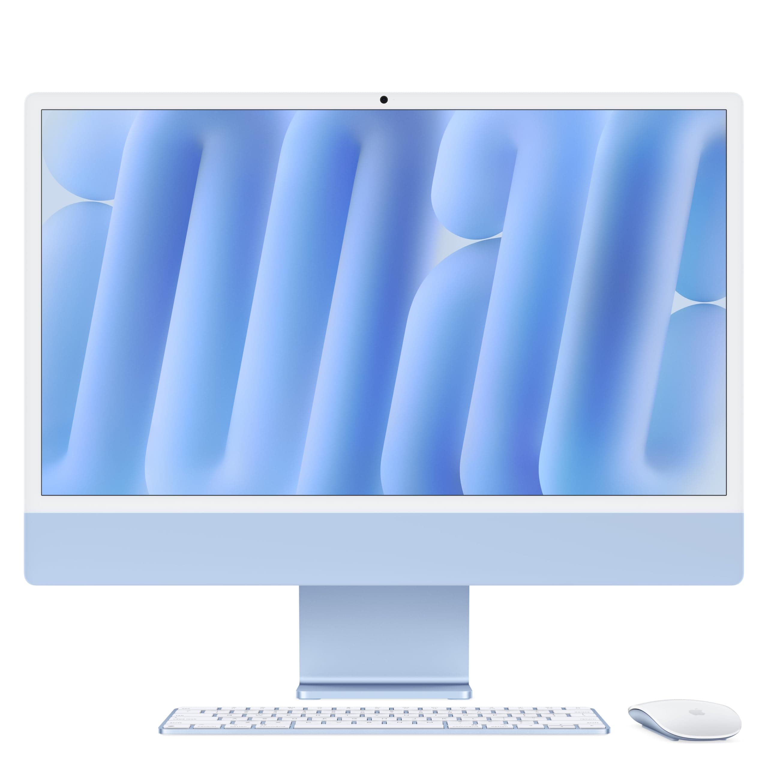 iMac All-in-One Desktop Computer with M4 chip with 8-core CPU and 8-core GPU: Built for Apple Intelligence, 24-inch Retina Display, 16GB Unified Memory, 256GB SSD Storage; Blue