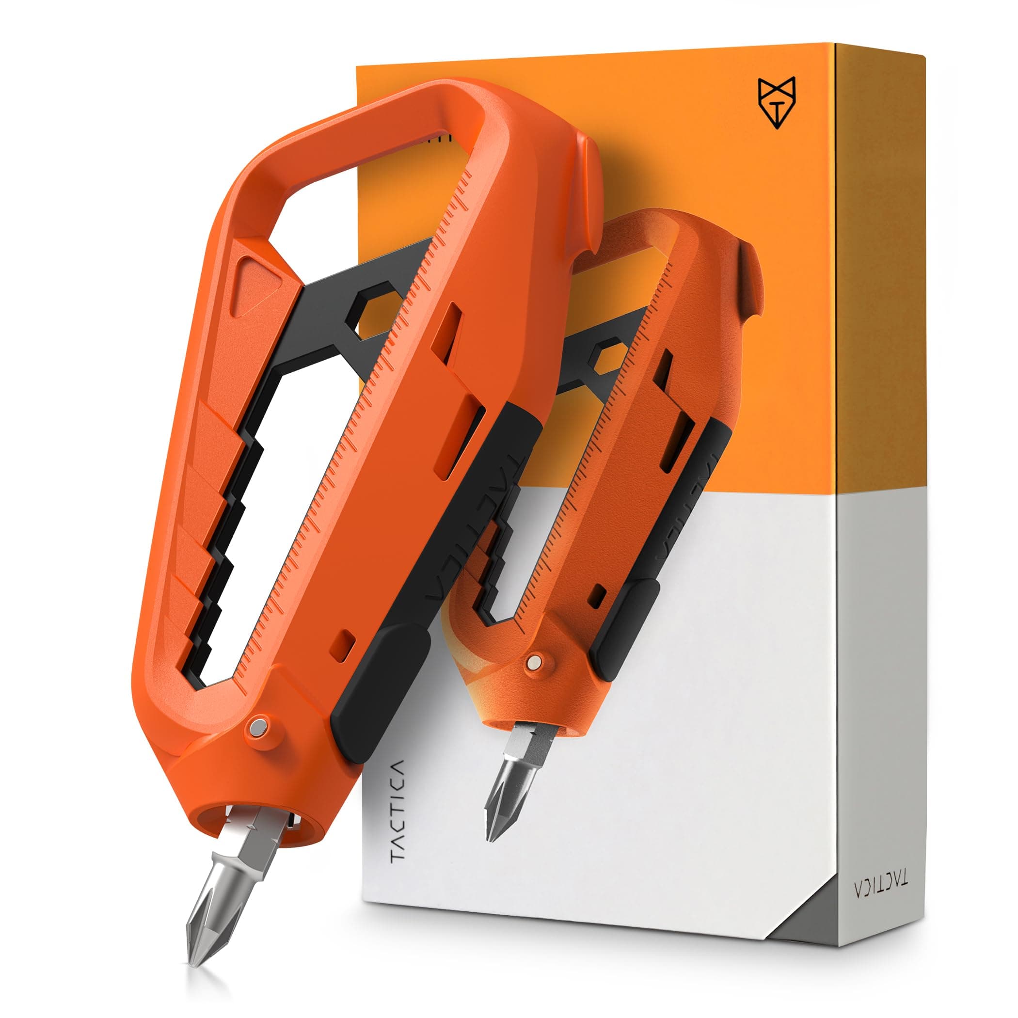 Tactica 17-in-1 Lightweight Composite Multi-Tool with 420C Stainless Core | Magnetic Screwdriver, Universal Wrenches, Bottle Opener, Box Cutter, and More | 40% Lighter Than Titanium Multitool