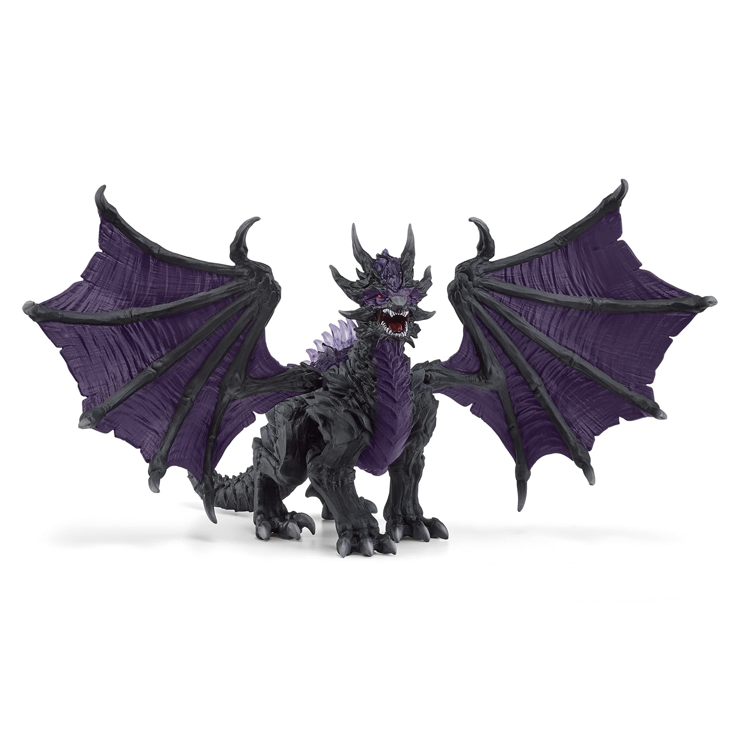 Schleich Eldrador Creatures - 8.5” Shadow Dragon Figurine with Movable Wings - Fantasy Serpent Toy with Translucent Spikes - Mythical Dark Monster Figure for Imaginative Play - Kids Ages 7+ | 70152