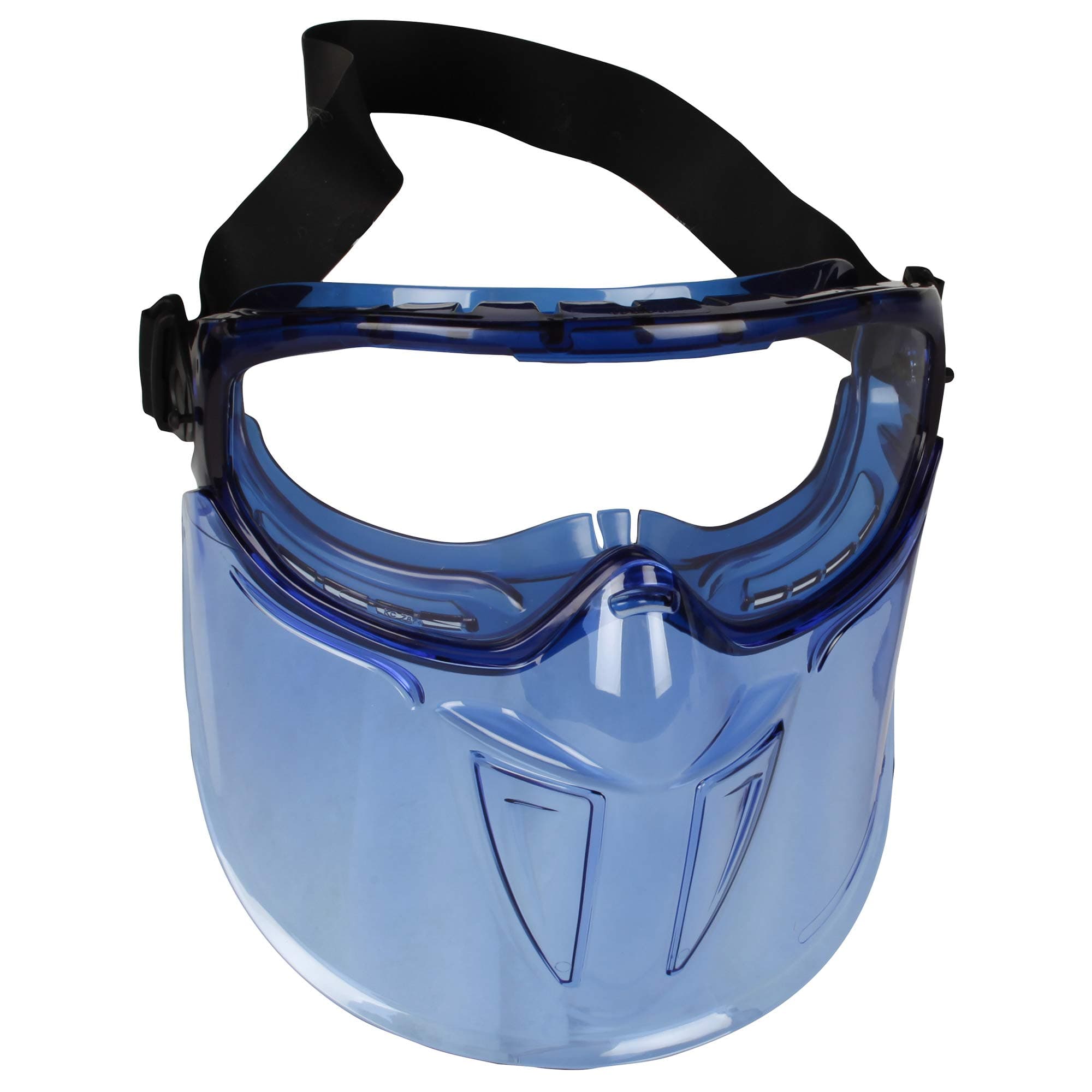 V90 Reusable Face Shield with adjustable strap, Clear Anti-Fog Lens with Blue Frame from Kimberly Clark