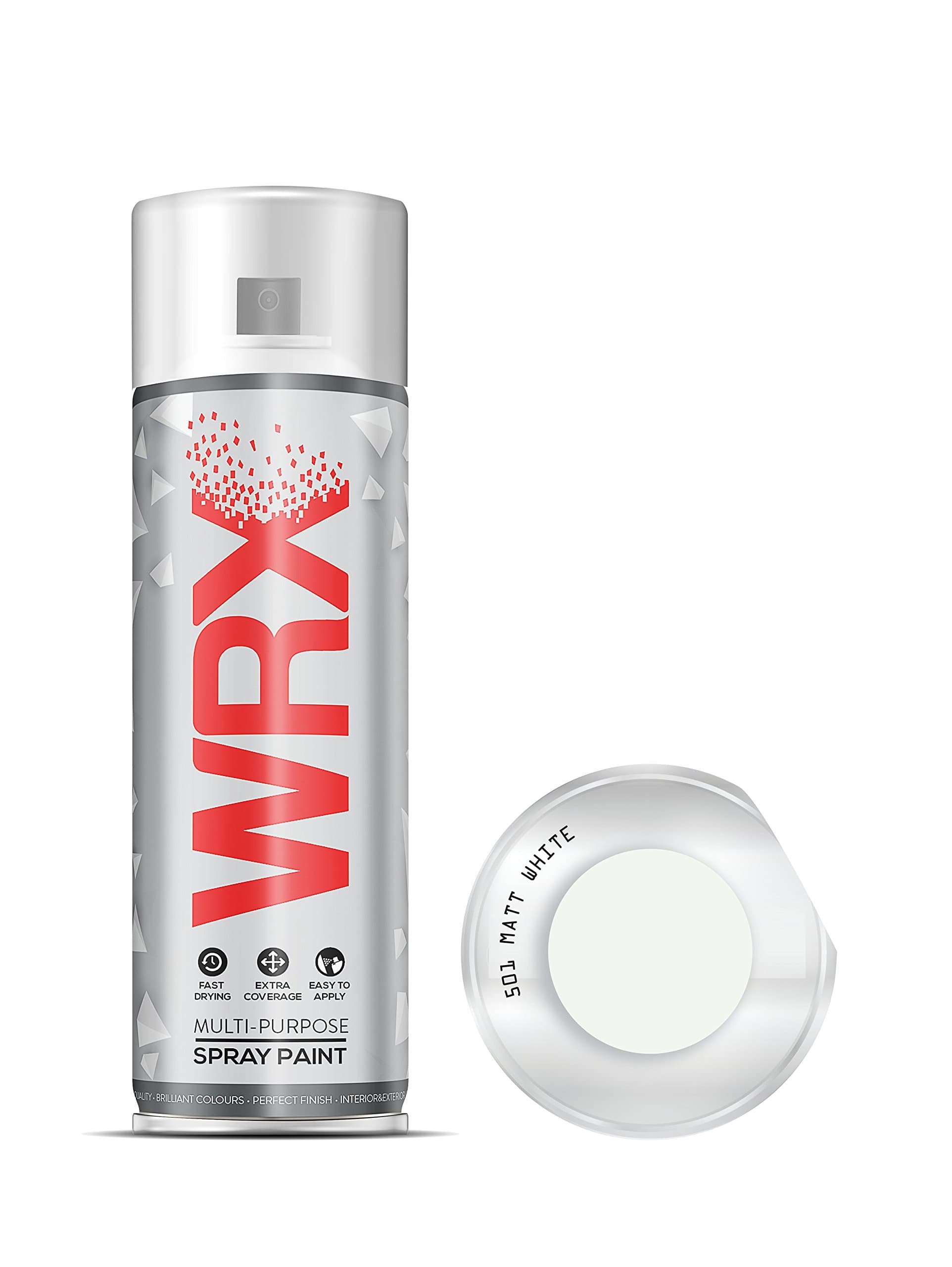 x6 WRX Spray Paint - Matt White (501) - 400 ml - Multi Purpose