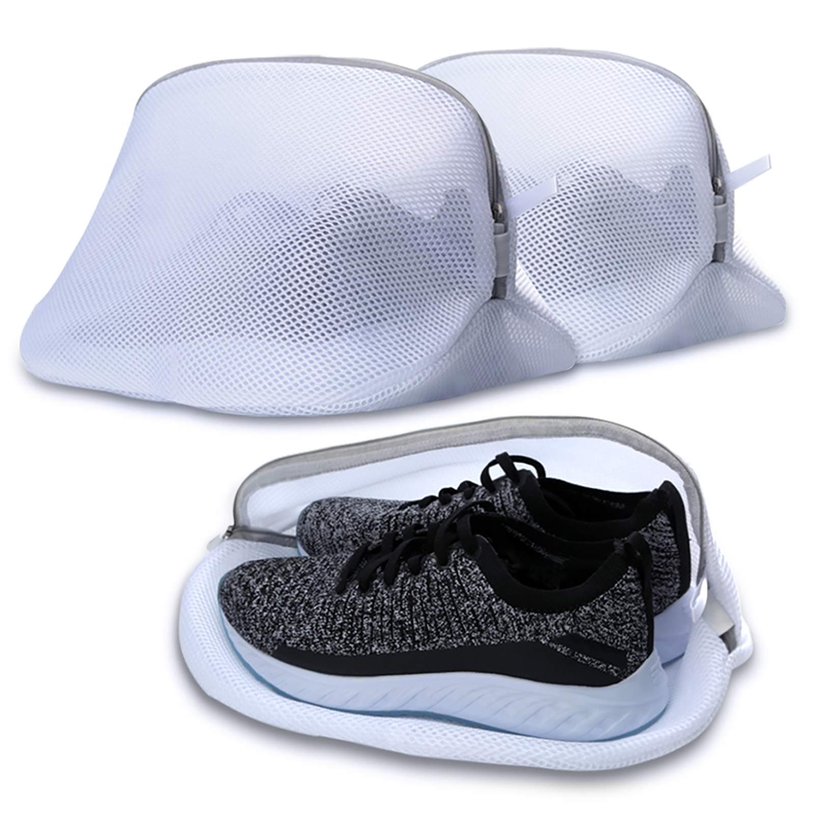 AJOXEL Premium Laundry Mesh Bag for Shoes/Sneaker, Multi Protection Wash Laundry Net With Durable Zipper Laundry Bag for Travel - 3Pack