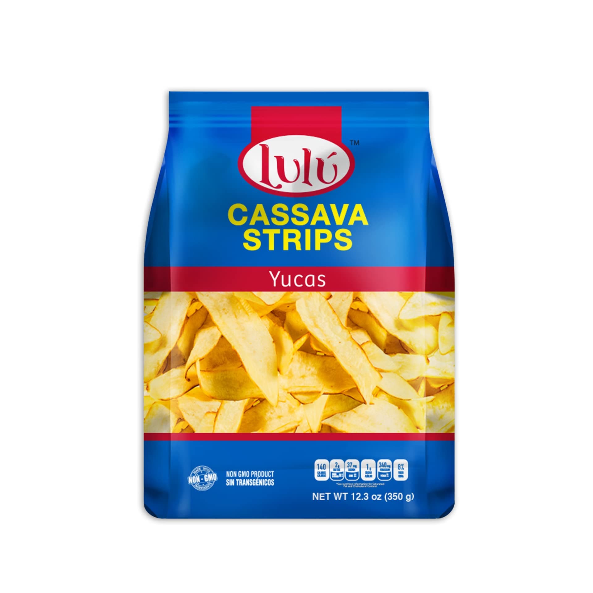 LULU Cassava (Yuca) Strips Snacks - 2 Pack (12 Oz Each) - Crunchy, Gluten-Free Made from Real Cassava Root - Nutrient-Dense, No Preservatives or Artificial Colors - Plant Based & Sustainably Sourced
