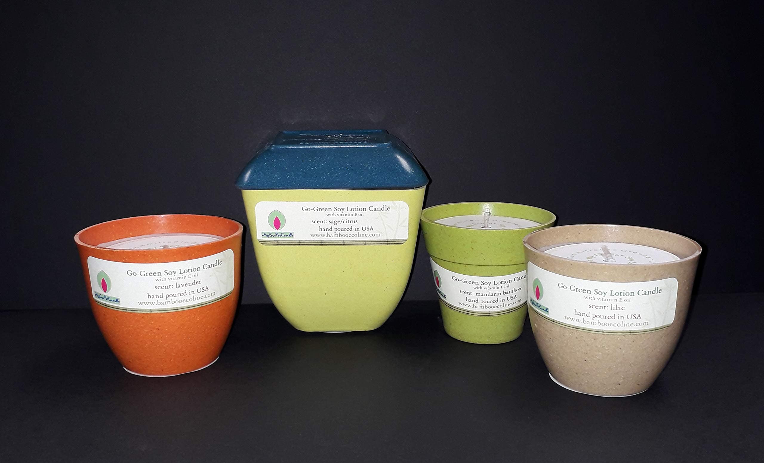 Soy Lotion Candle; Pack of 4 Candles