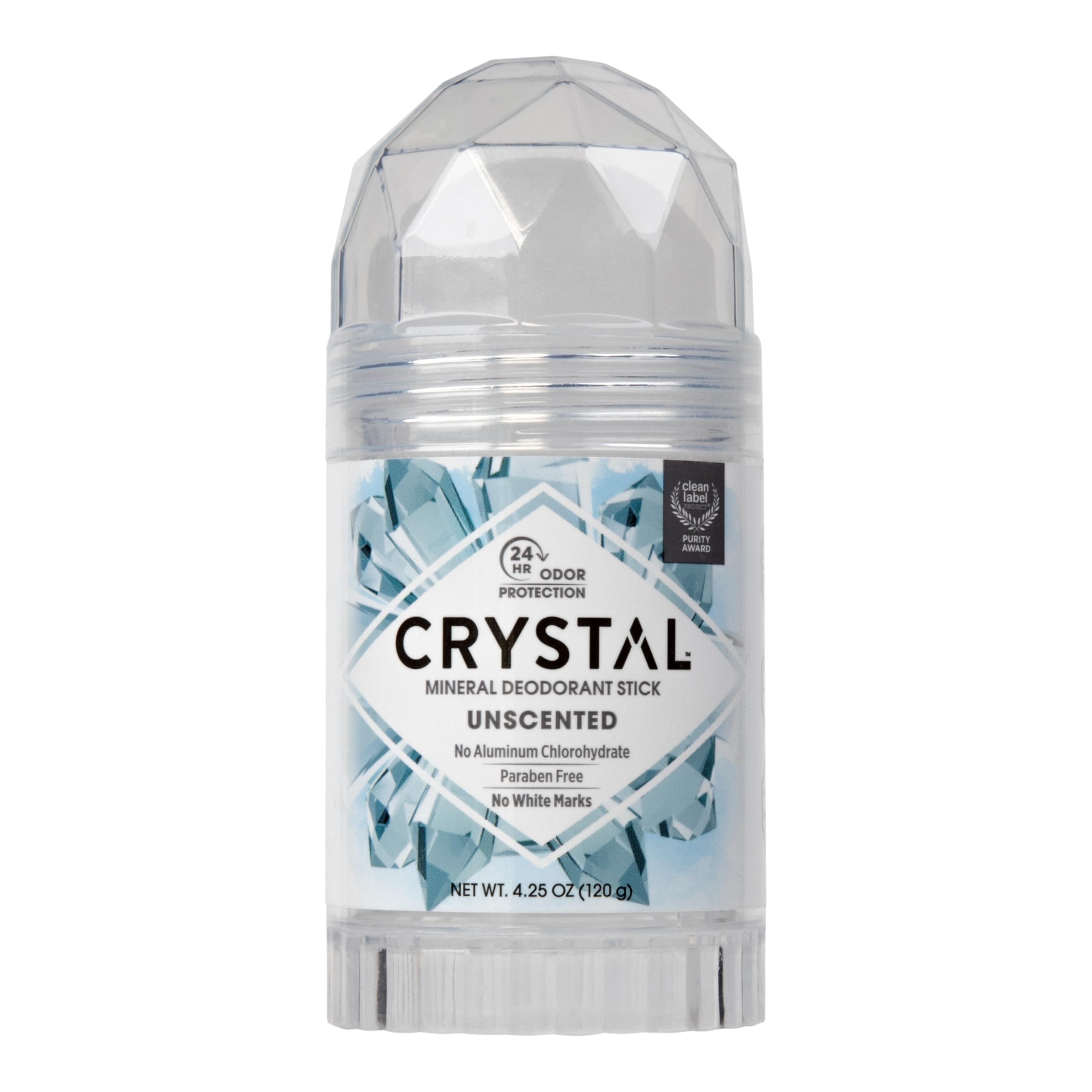 Crystal Mineral Deodorant Stick, Unscented, 4.25 oz